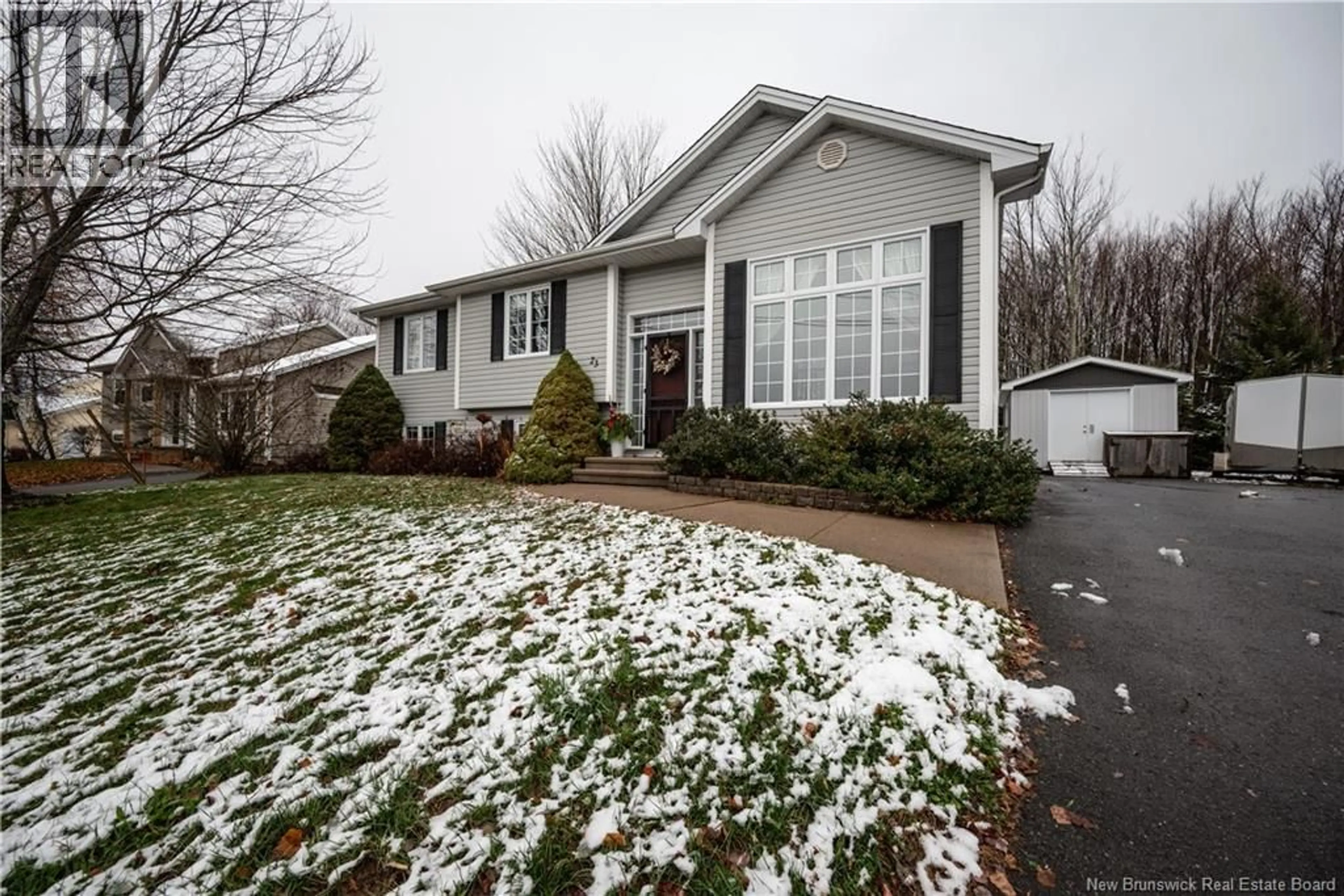 Home with vinyl exterior material, street for 23 TALITH STREET, Moncton New Brunswick E1E4V4