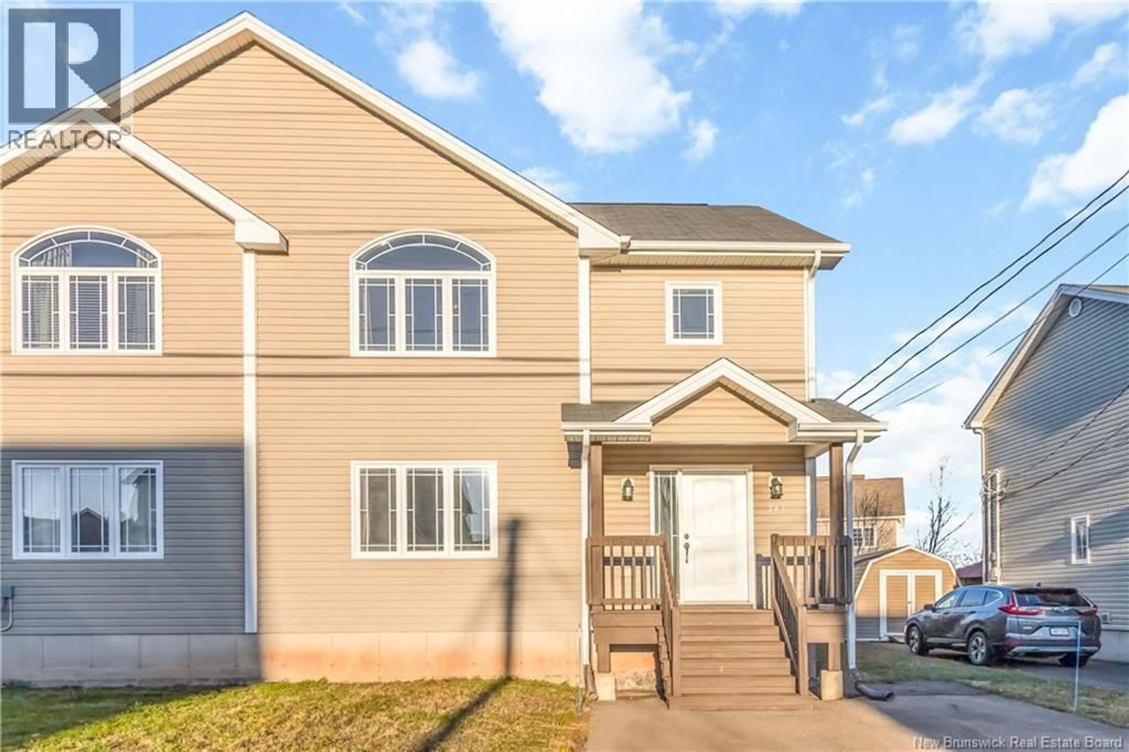 Home with vinyl exterior material, street for 143 CORIANDER STREET, Moncton New Brunswick E1G0R9