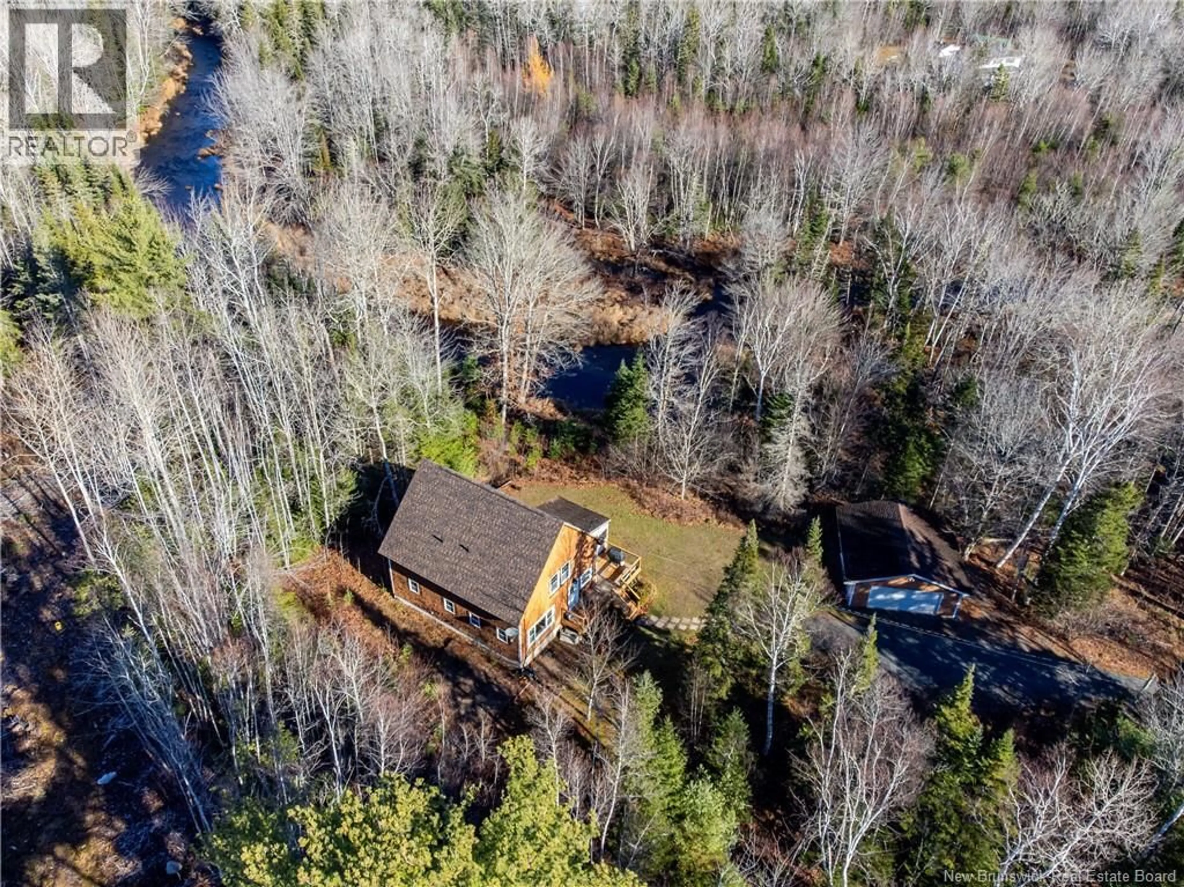 A pic from outside/outdoor area/front of a property/back of a property/a pic from drone, water/lake/river/ocean view for 23 MOORE ROAD, Rusagonis New Brunswick E3B7Z5