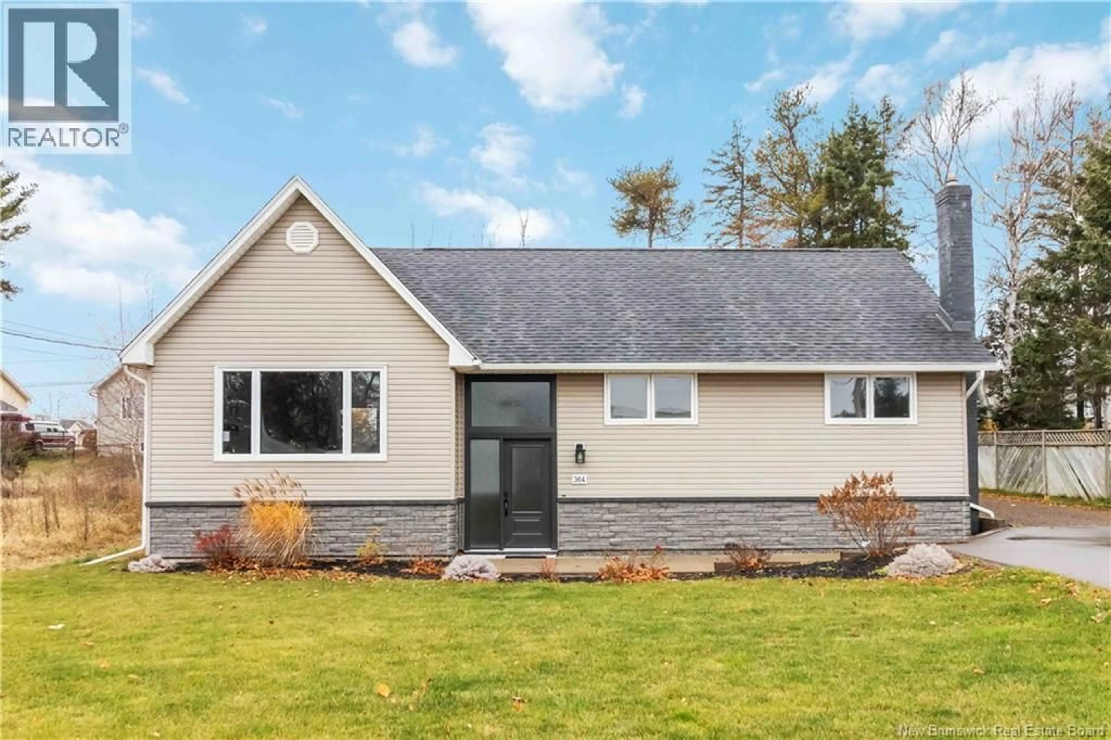 Home with vinyl exterior material, street for 364 GORGE ROAD, Moncton New Brunswick E1G3H8