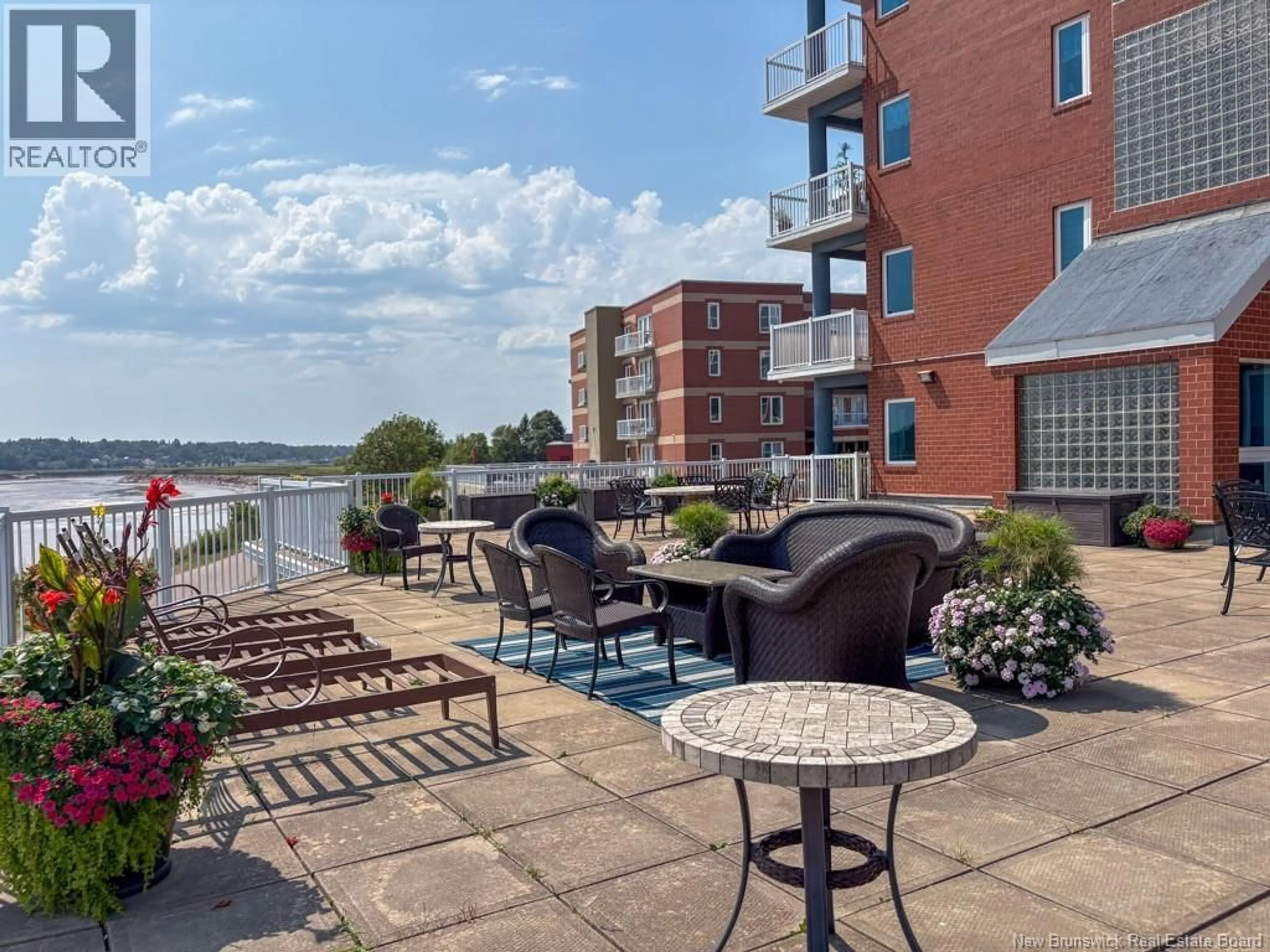 Patio, water/lake/river/ocean view for 102 - 50 ASSOMPTION BOULEVARD, Moncton New Brunswick E1C0C5
