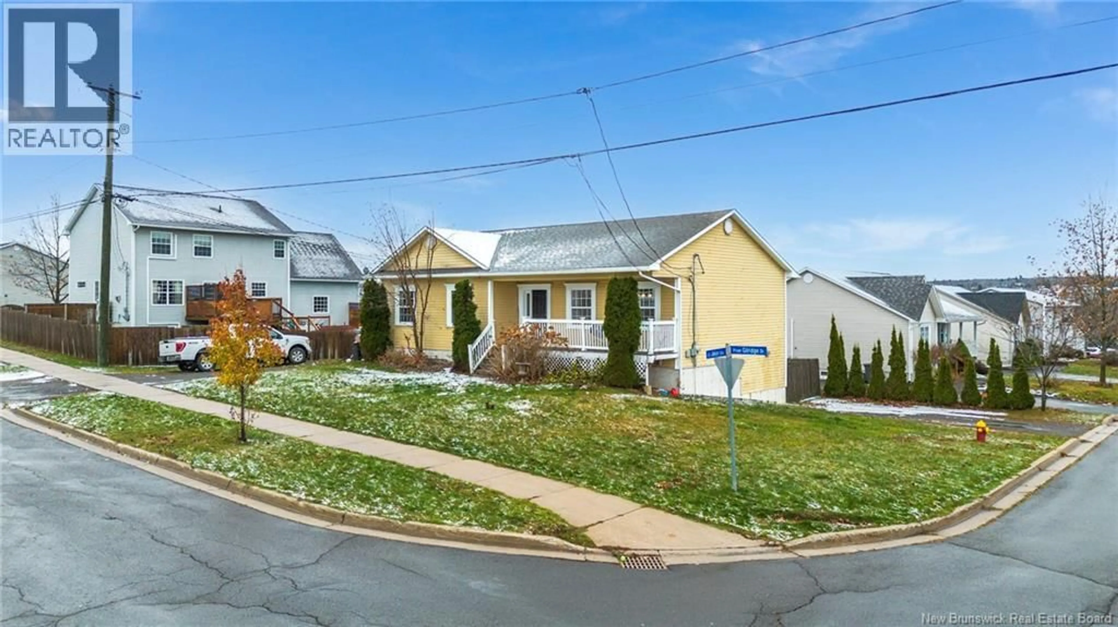 Home with vinyl exterior material, street for 150 GILRIDGE DRIVE, Douglas New Brunswick E3A0R9