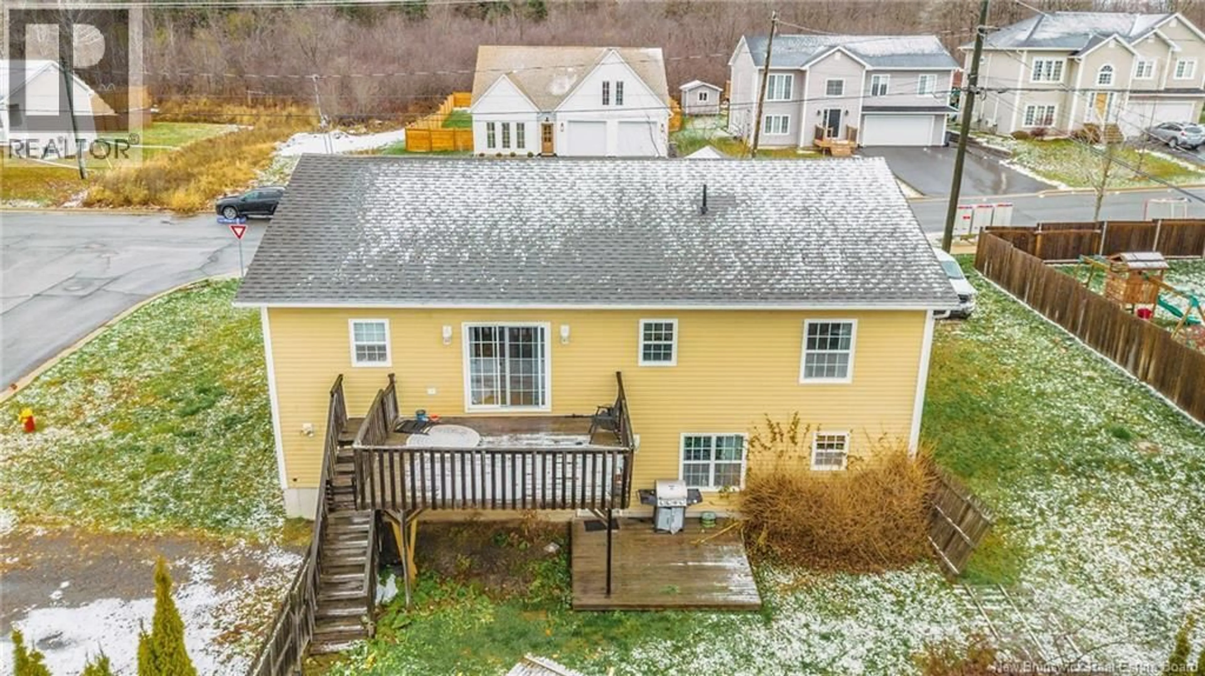 A pic from outside/outdoor area/front of a property/back of a property/a pic from drone, unknown for 150 GILRIDGE DRIVE, Douglas New Brunswick E3A0R9