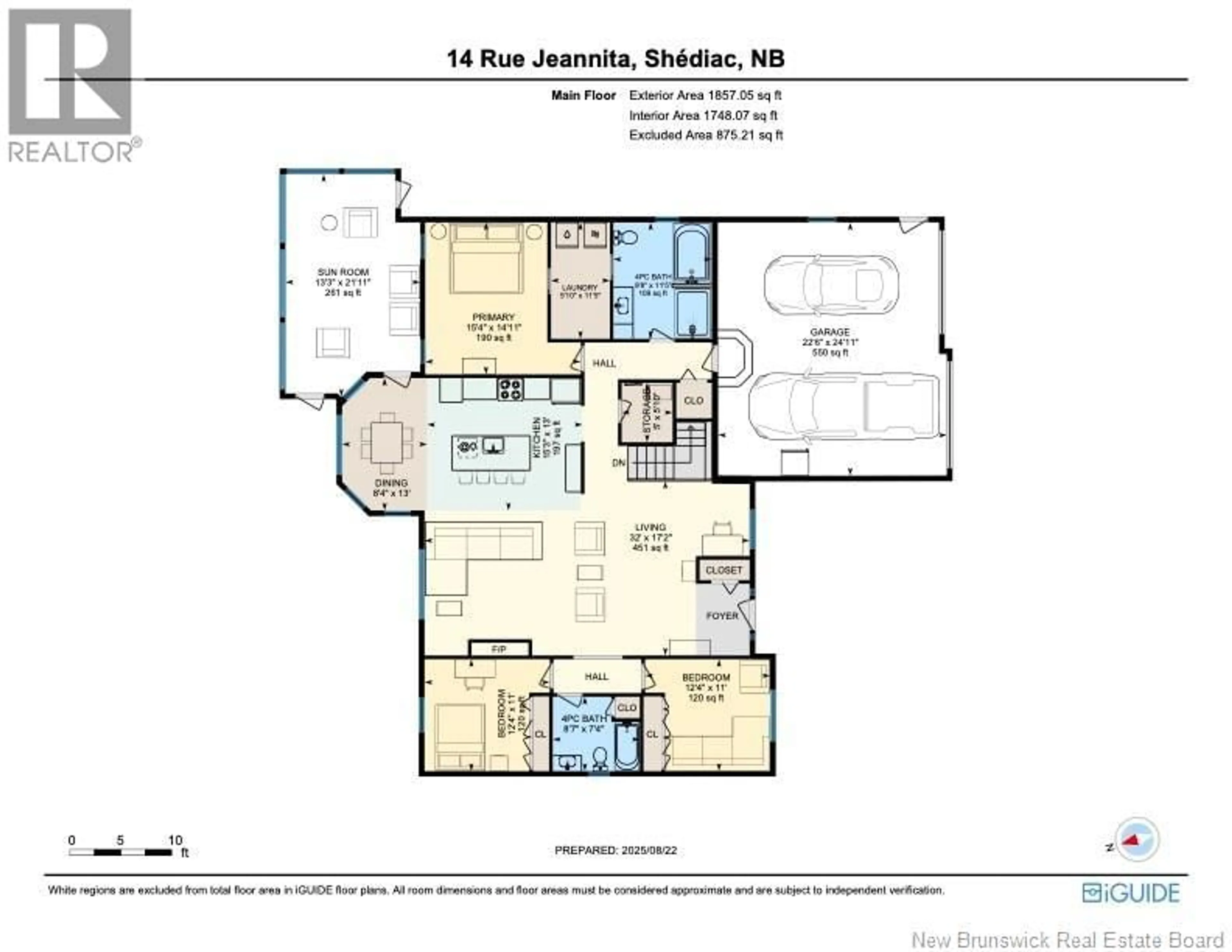 Floor plan for 14 JEANNITA STREET, Shediac New Brunswick E4P0E8