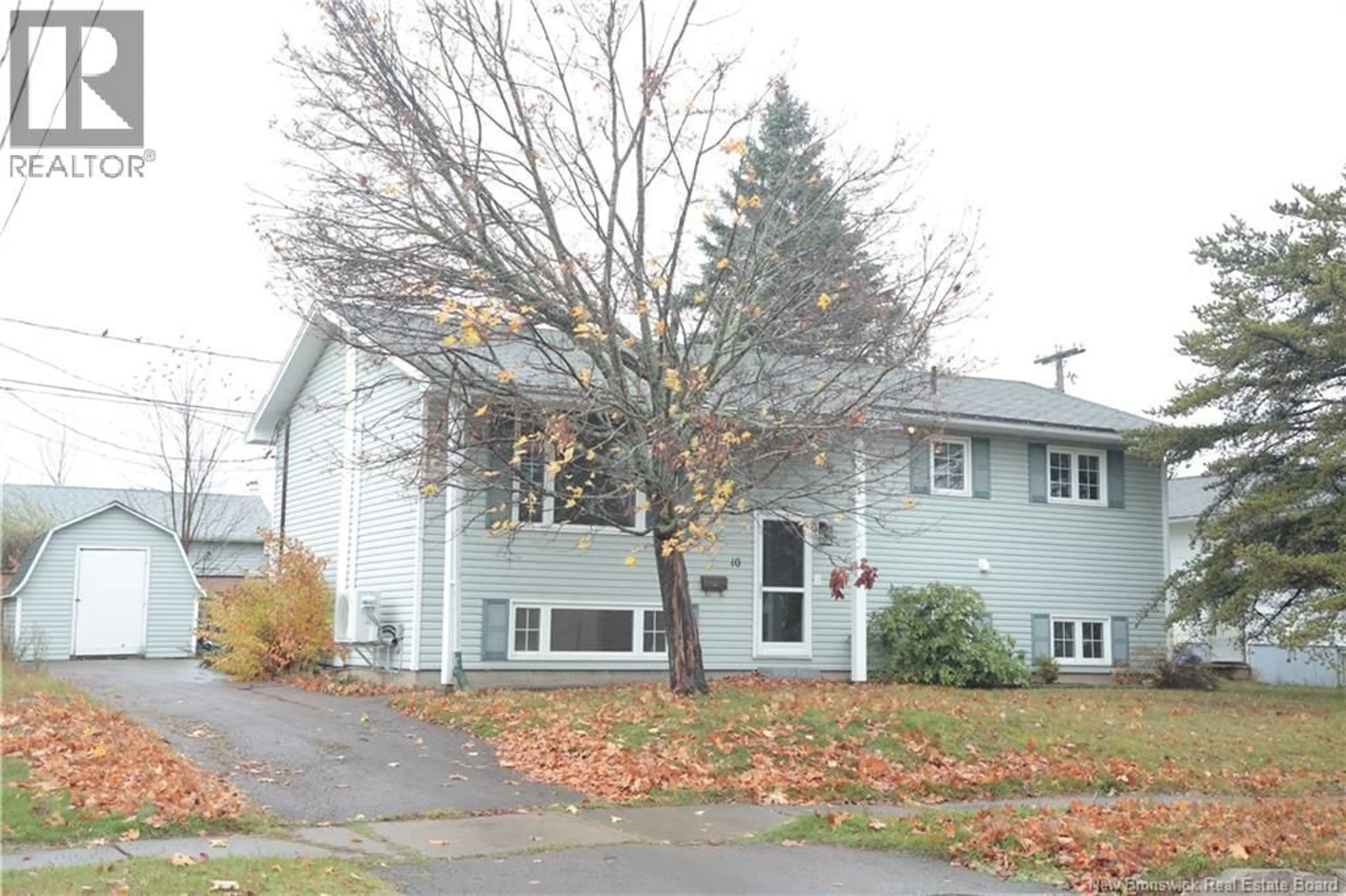 Home with vinyl exterior material, street for 10 MORNINGSIDE DRIVE, Moncton New Brunswick E1G1N8