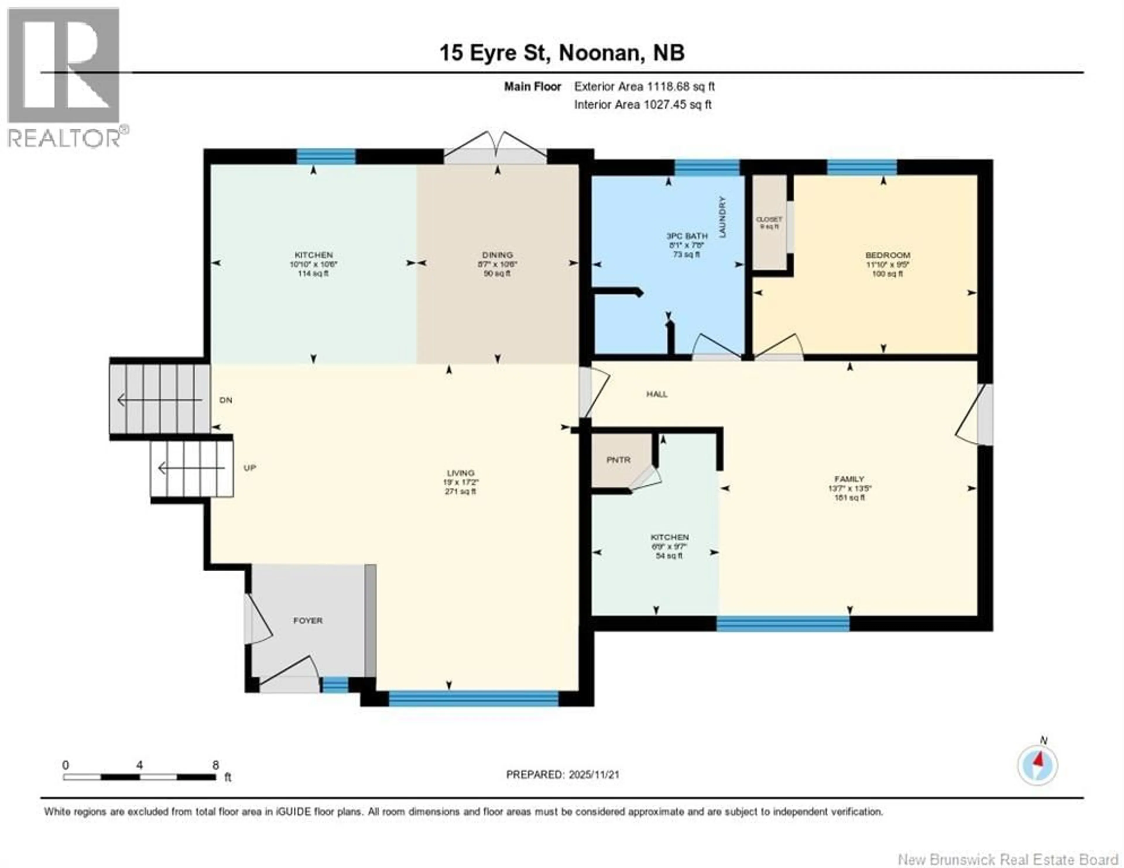 Floor plan for 15 EYRE STREET, Noonan New Brunswick E3A0A7