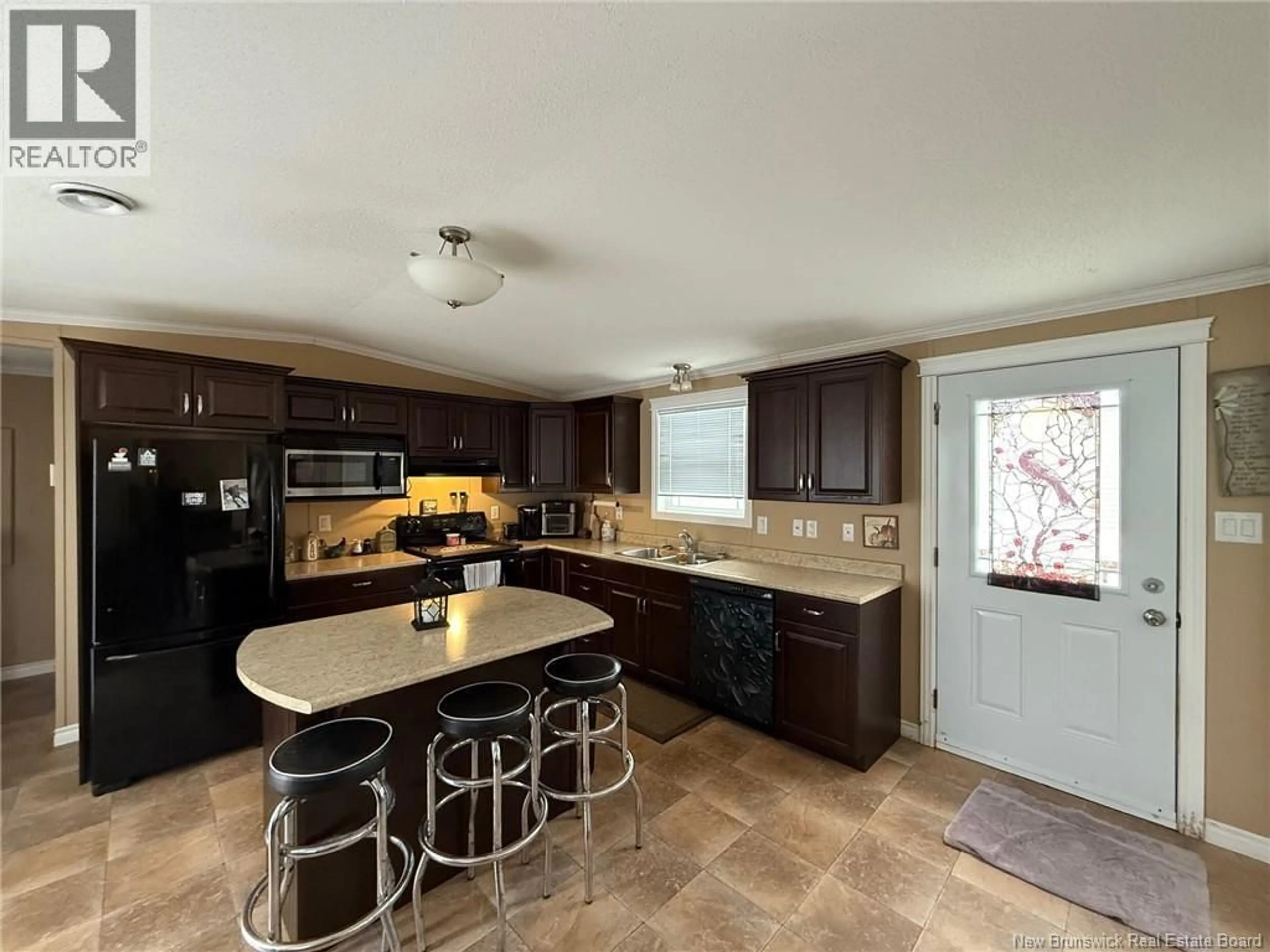 Open concept kitchen, ceramic/tile floor for 19 CARR LANE, Jacksonville New Brunswick E7M0G2