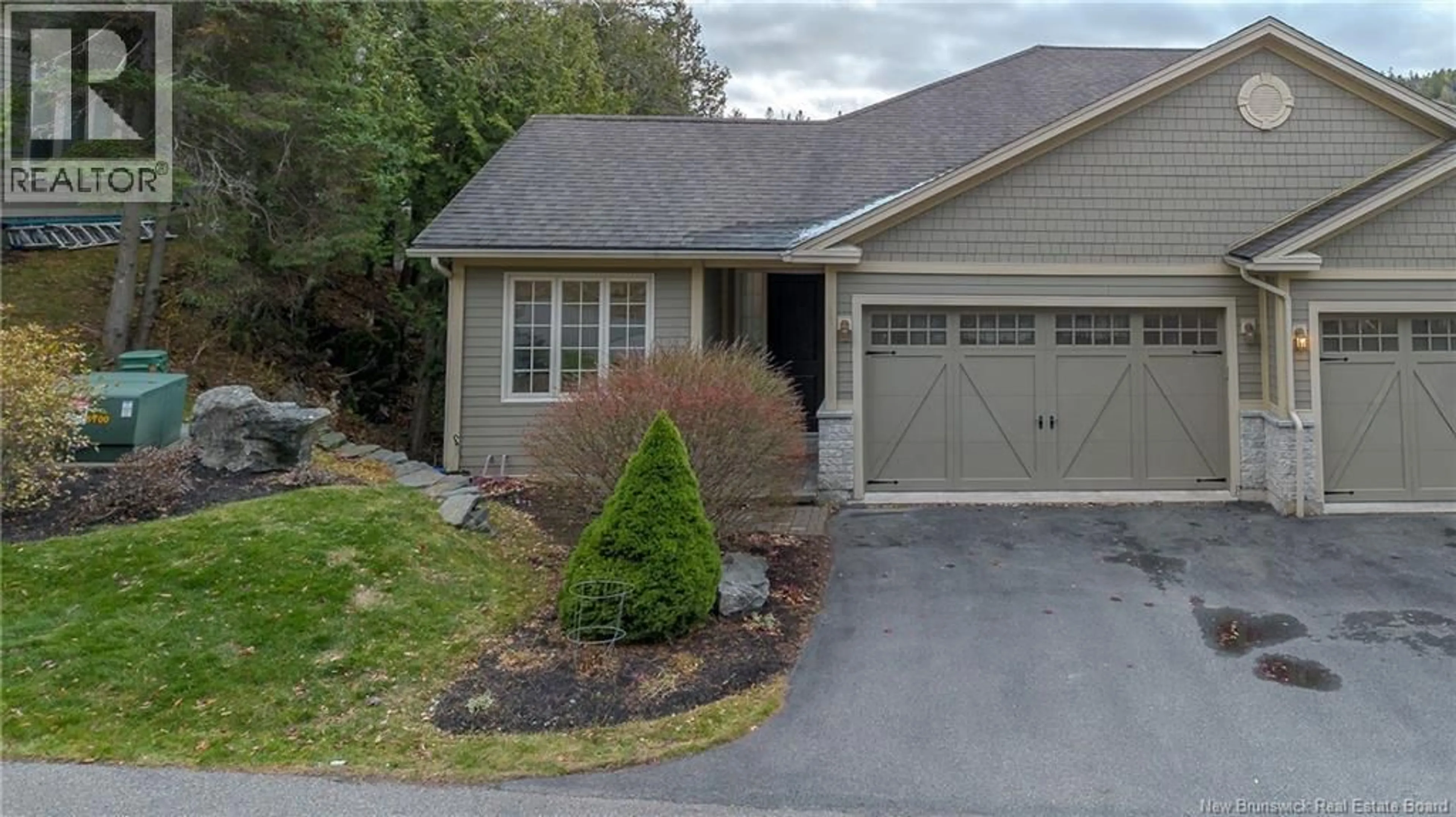 Home with vinyl exterior material, street for 17 UPPER DECK LANE, Saint John New Brunswick E2H2Z4