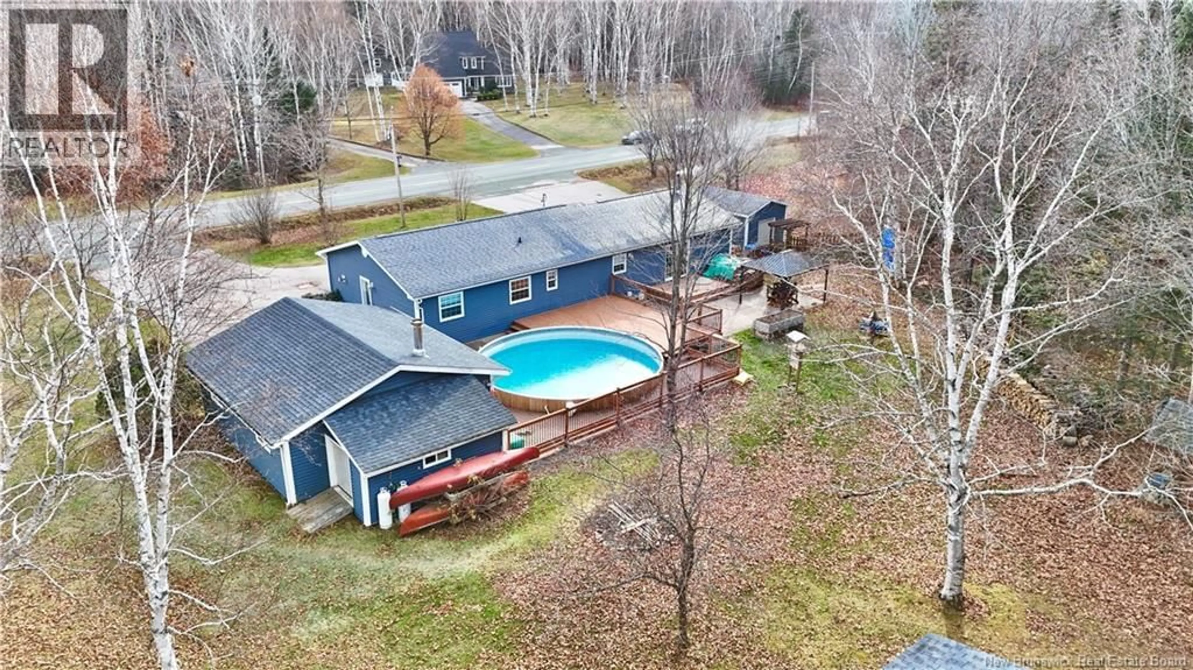 A pic from outside/outdoor area/front of a property/back of a property/a pic from drone, water/lake/river/ocean view for 2882 TETAGOUCHE NORTH, North Tetagouche New Brunswick E2A4Y7