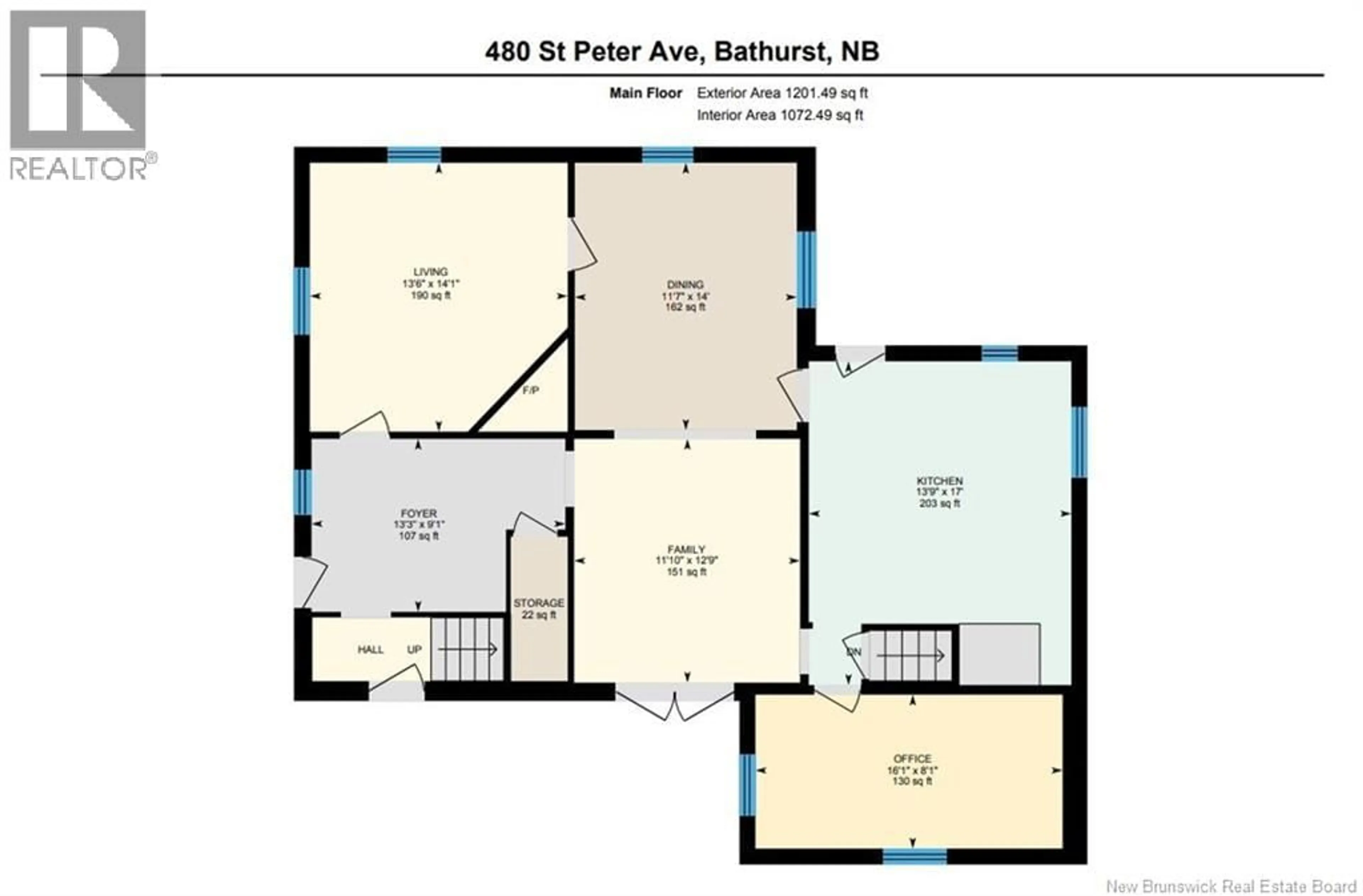 Floor plan for 480 ST PETER AVE, Bathurst New Brunswick E2A2Y2