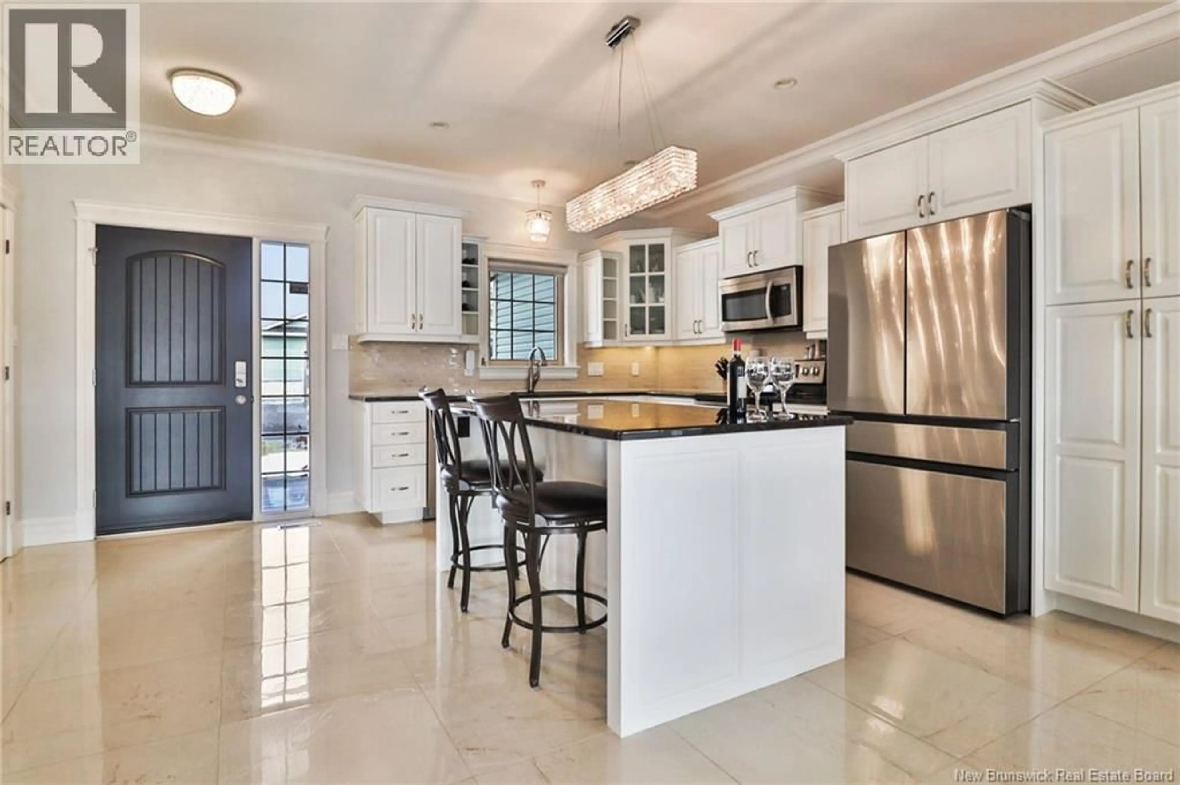 Open concept kitchen, ceramic/tile floor for 4 HILAIRE STREET, Sainte-Marie-De-Kent New Brunswick E4S1V9