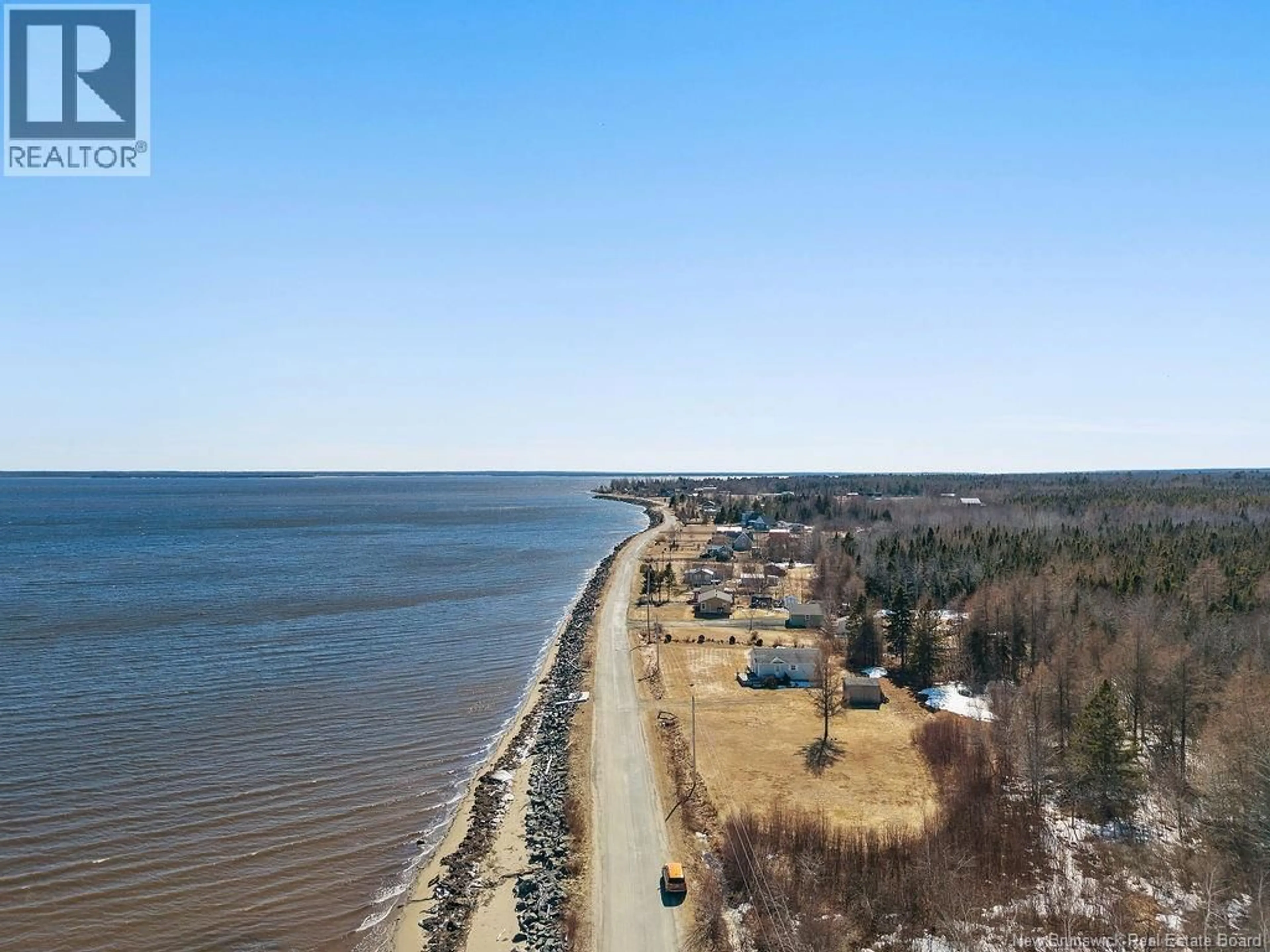 A pic from outside/outdoor area/front of a property/back of a property/a pic from drone, water/lake/river/ocean view for 61 WHITES BROOK ROAD, Oak Point New Brunswick E1V7J9