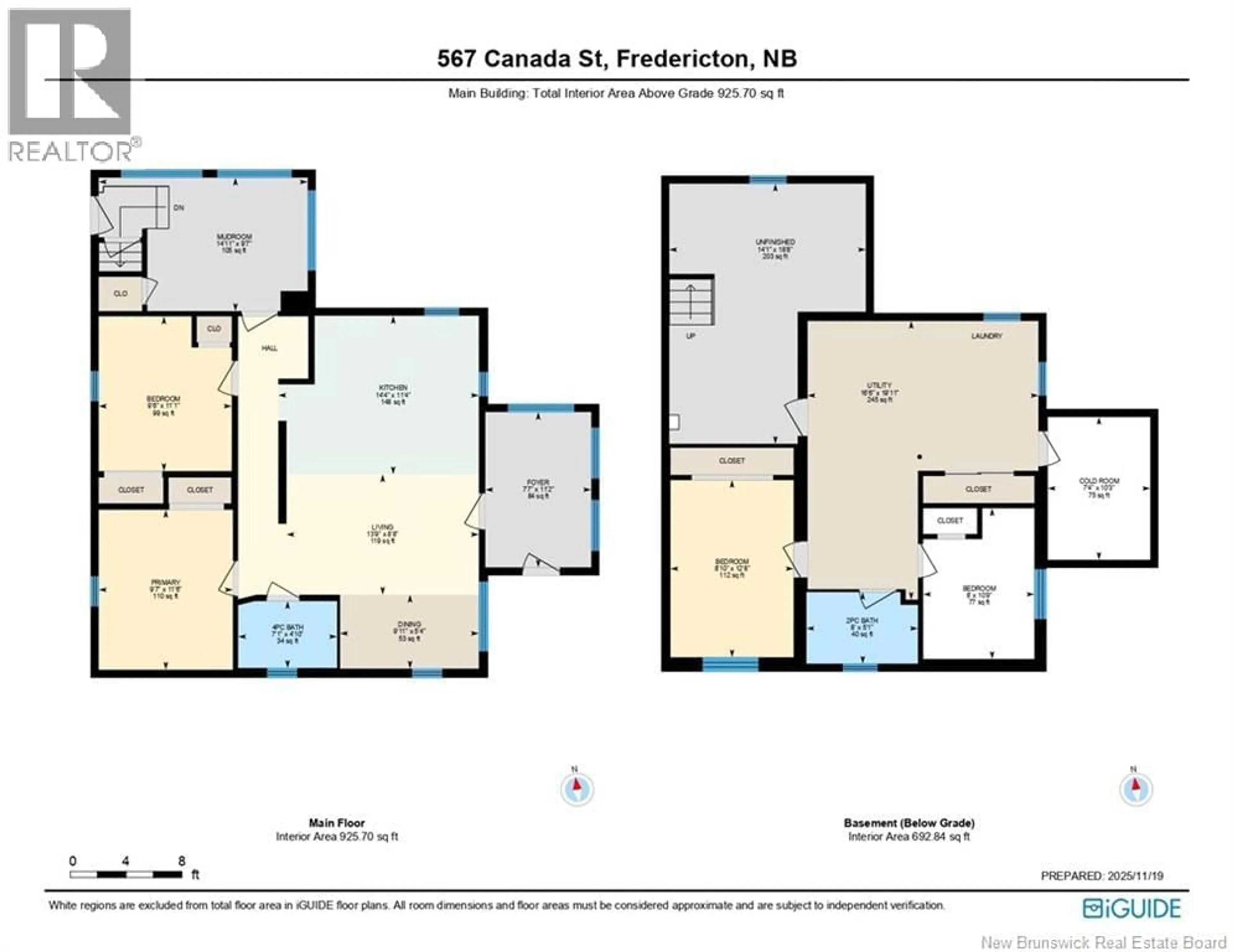 Floor plan for 567 CANADA STREET, Fredericton New Brunswick E3A4A8