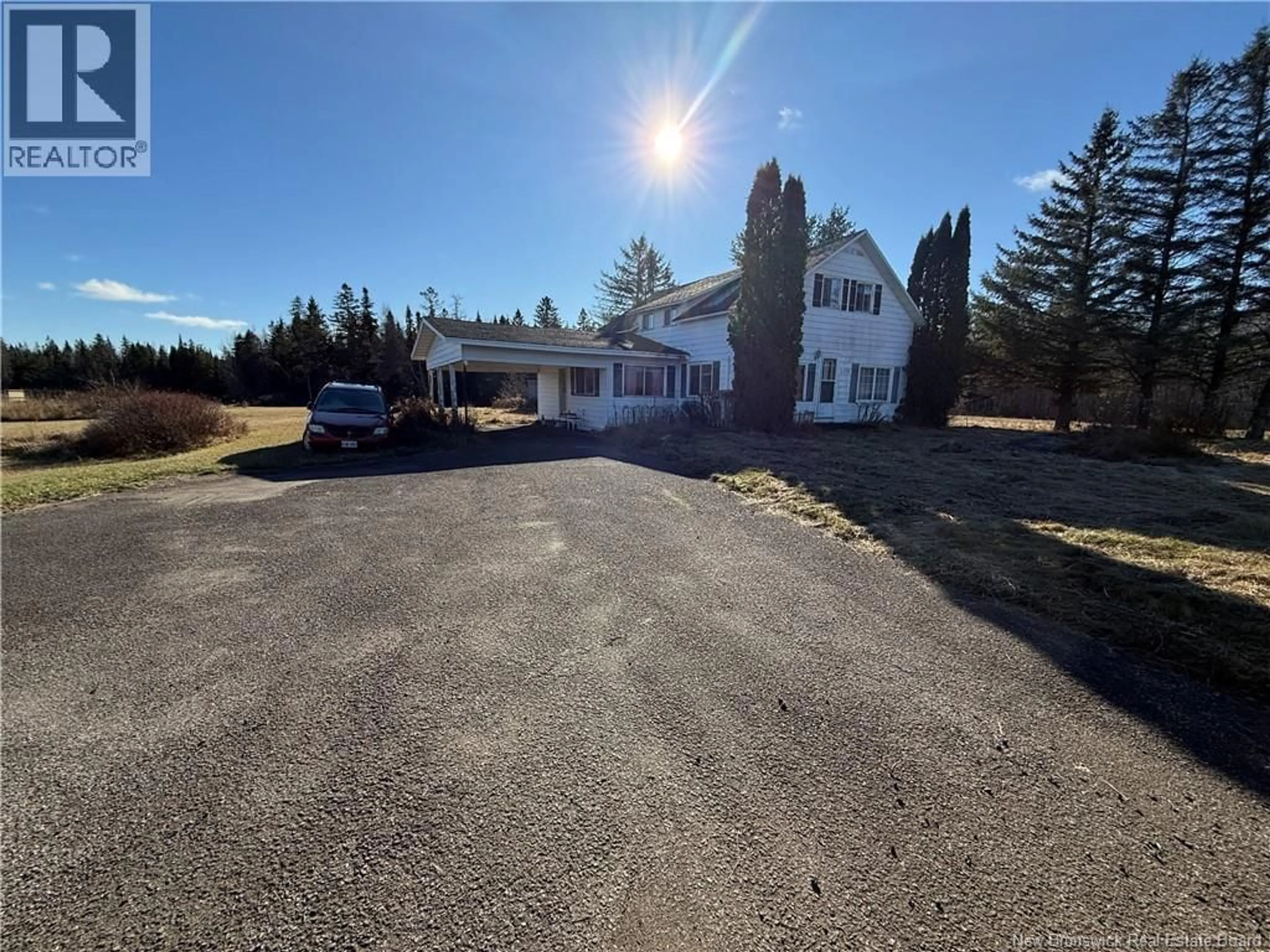 A pic from outside/outdoor area/front of a property/back of a property/a pic from drone, street for 6276 ROUTE 10, Upper Salmon Creek New Brunswick E4A1C5
