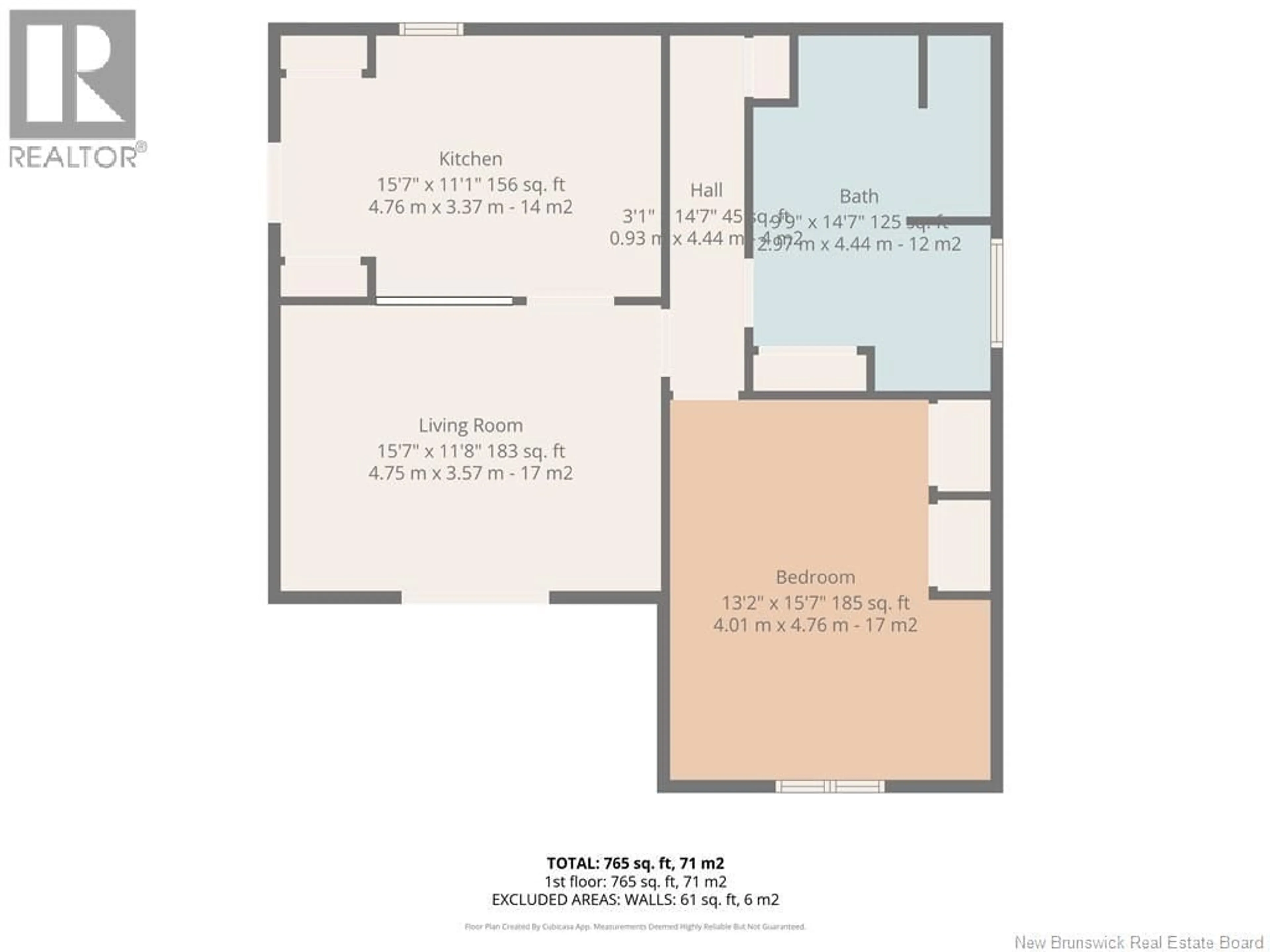 Floor plan for 258 PRINCIPALE, Pointe-Verte New Brunswick E8J2W8