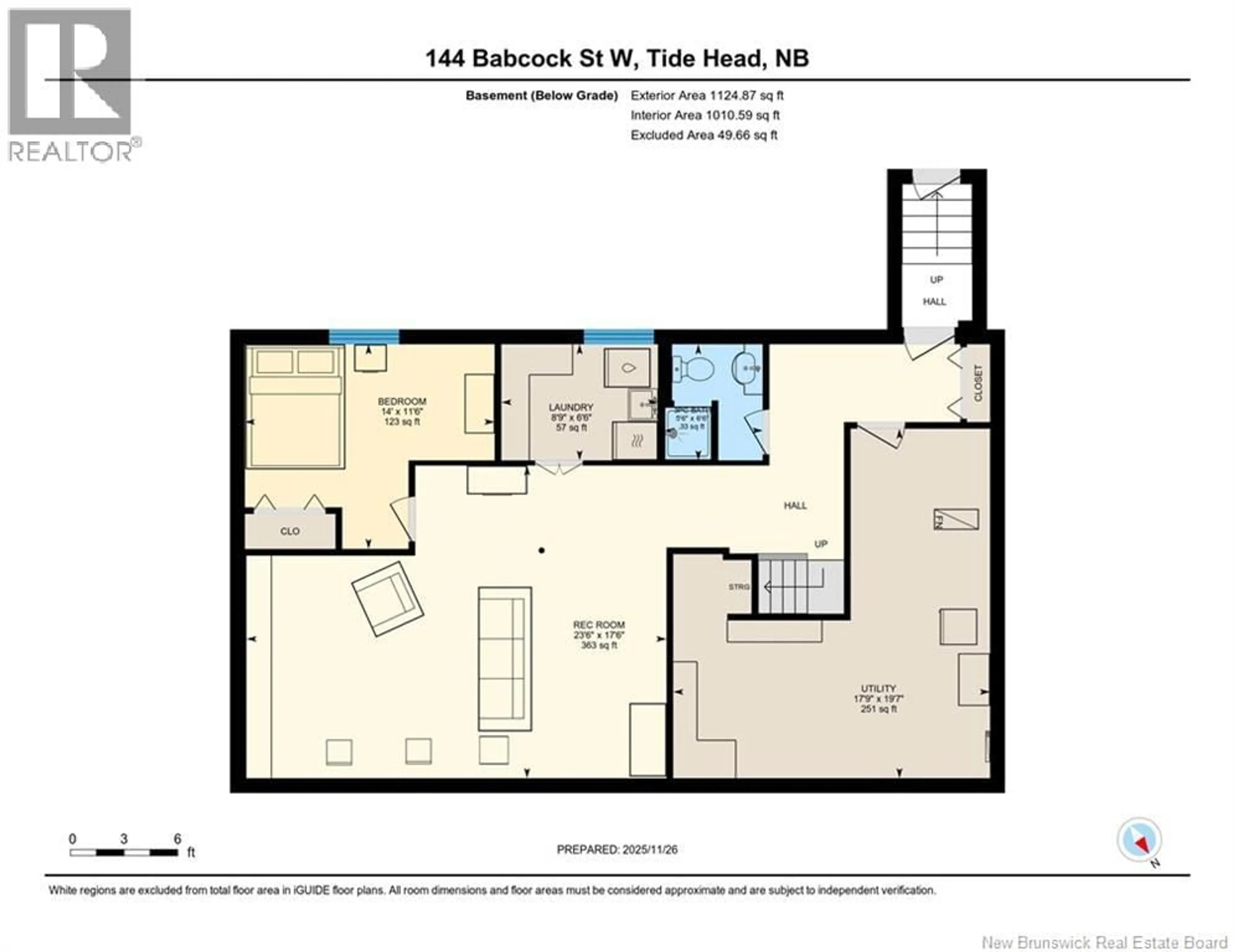 Floor plan for 144 BABCOCK STREET, Tide Head New Brunswick E3N4T5