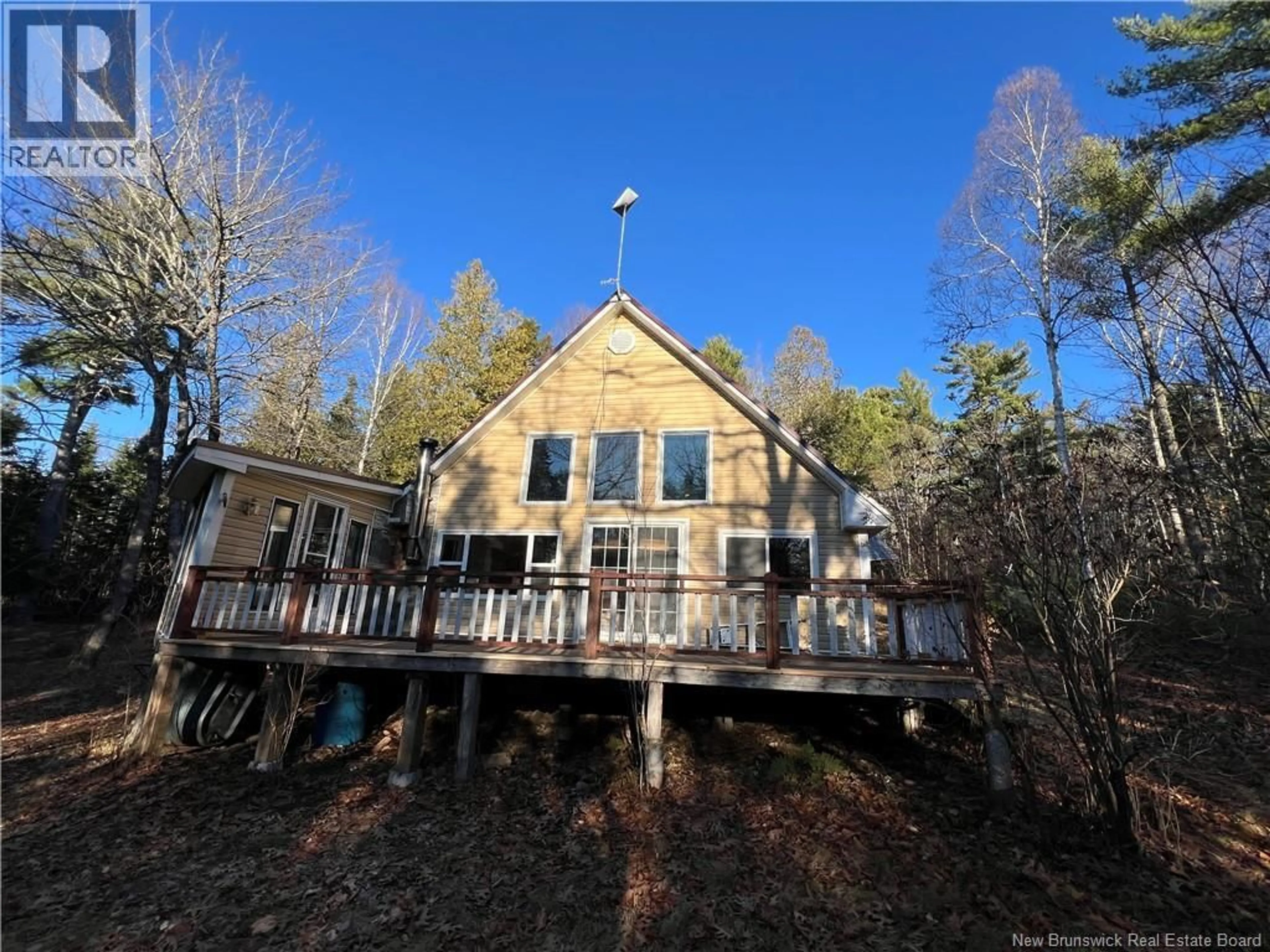 A pic from outside/outdoor area/front of a property/back of a property/a pic from drone, water/lake/river/ocean view for 4 PAMELA LANE, Wickham New Brunswick E5T0B6