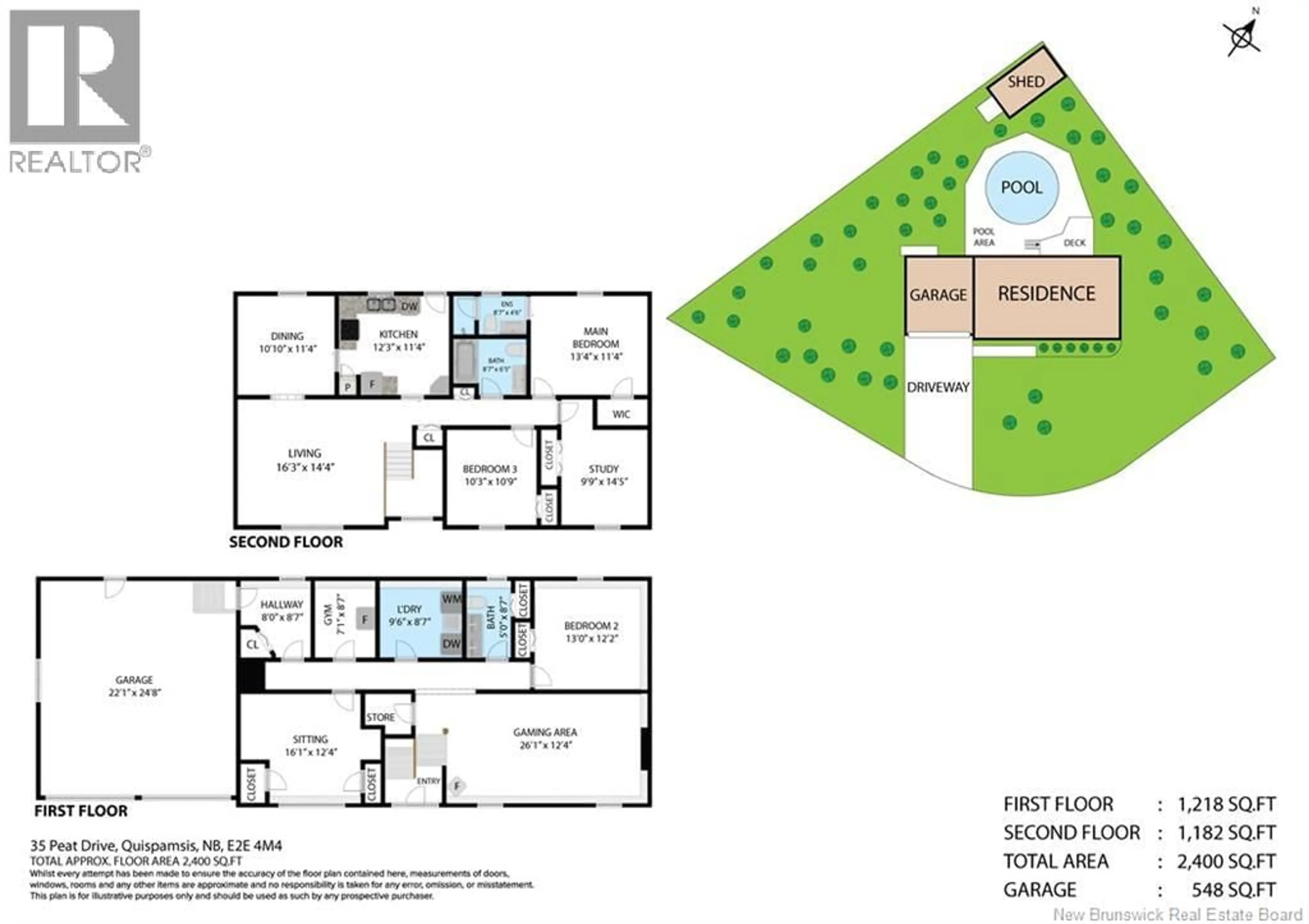 Floor plan for 35 PEAT DRIVE, Quispamsis New Brunswick E2E4R6