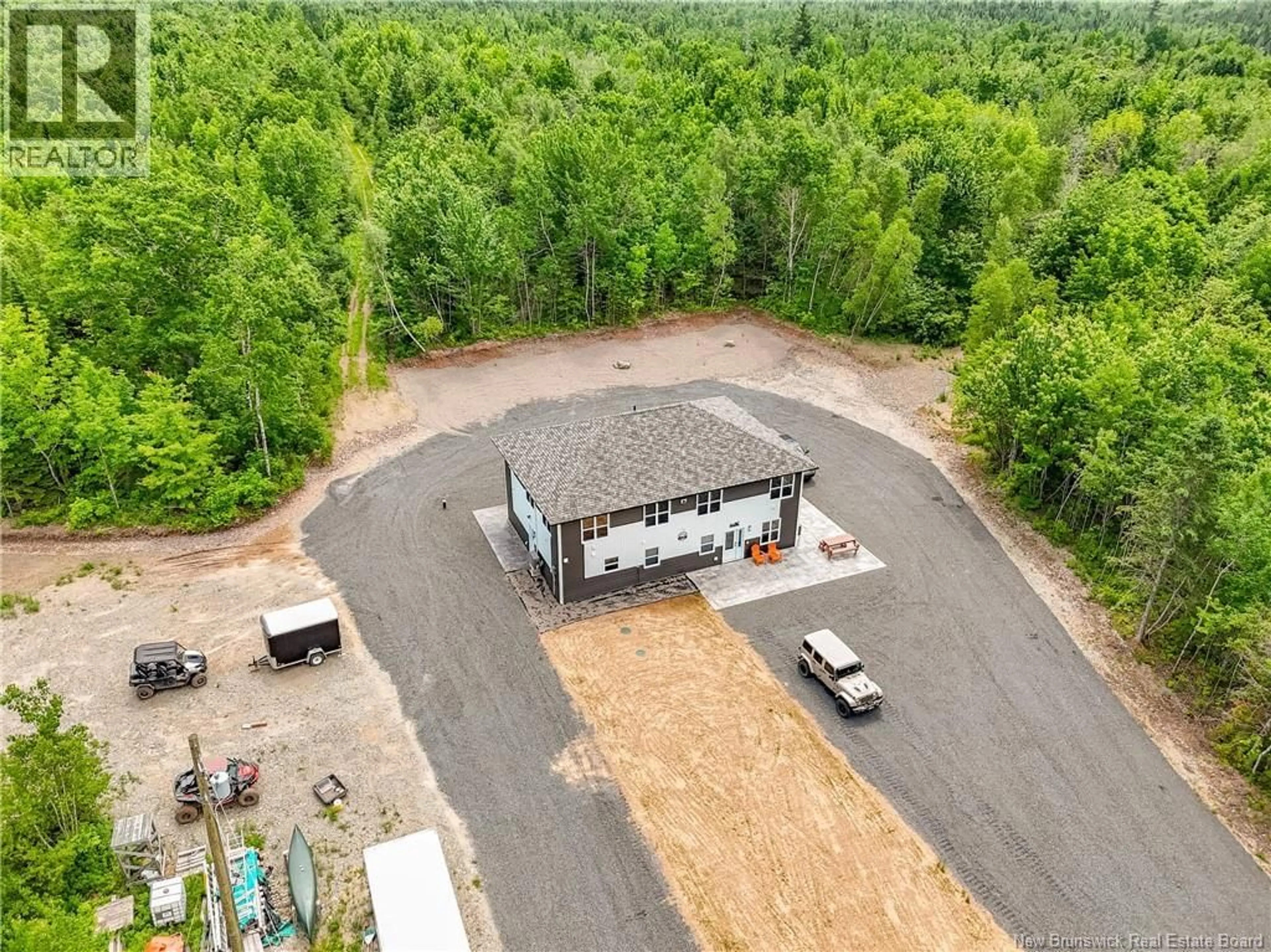 A pic from outside/outdoor area/front of a property/back of a property/a pic from drone, unknown for 300 BOYNE ROAD, Hoyt New Brunswick E5L2C4