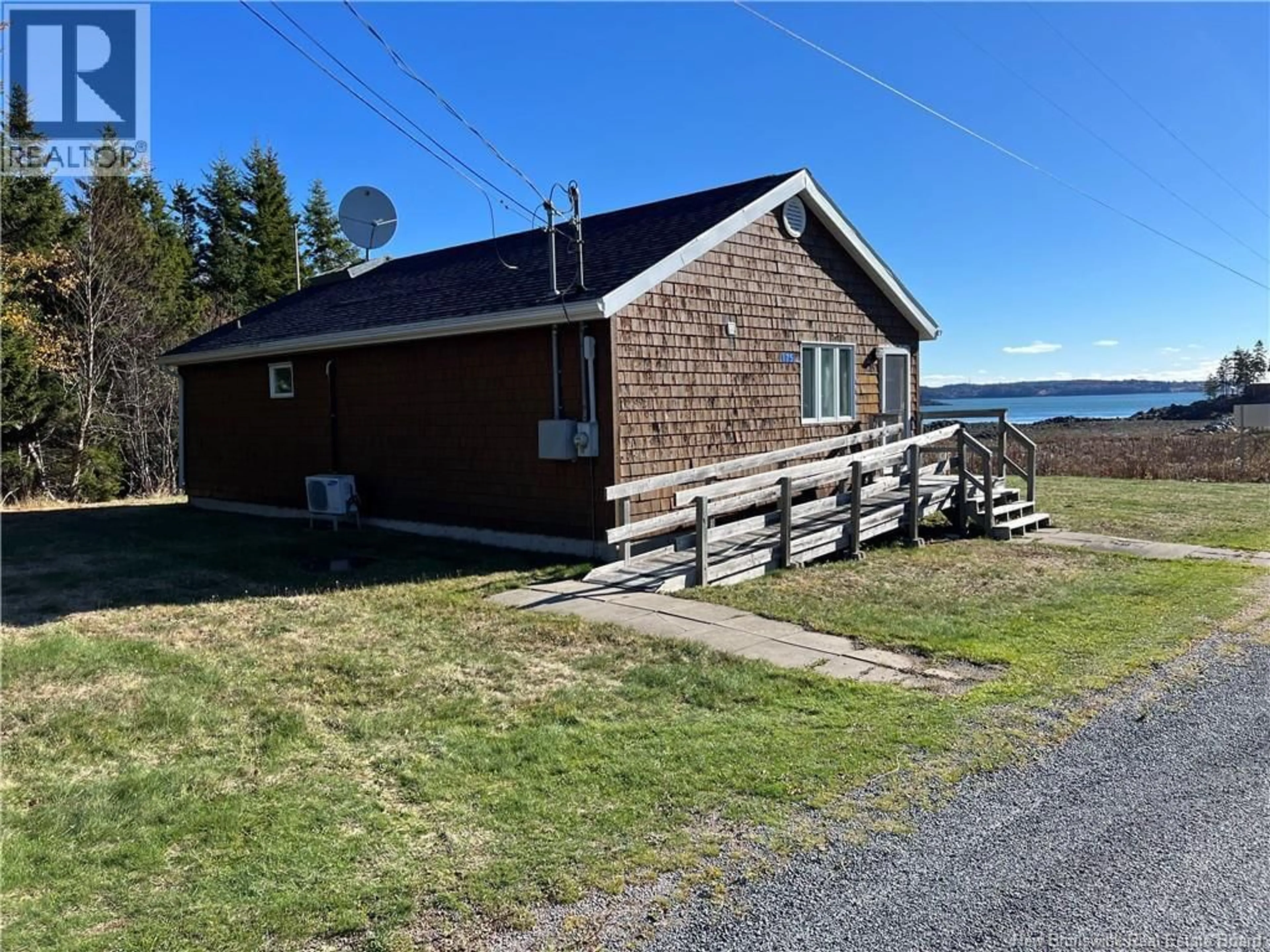 A pic from outside/outdoor area/front of a property/back of a property/a pic from drone, water/lake/river/ocean view for 175 DEER ISLAND POINT ROAD, Cummings Cove New Brunswick E5V1V3