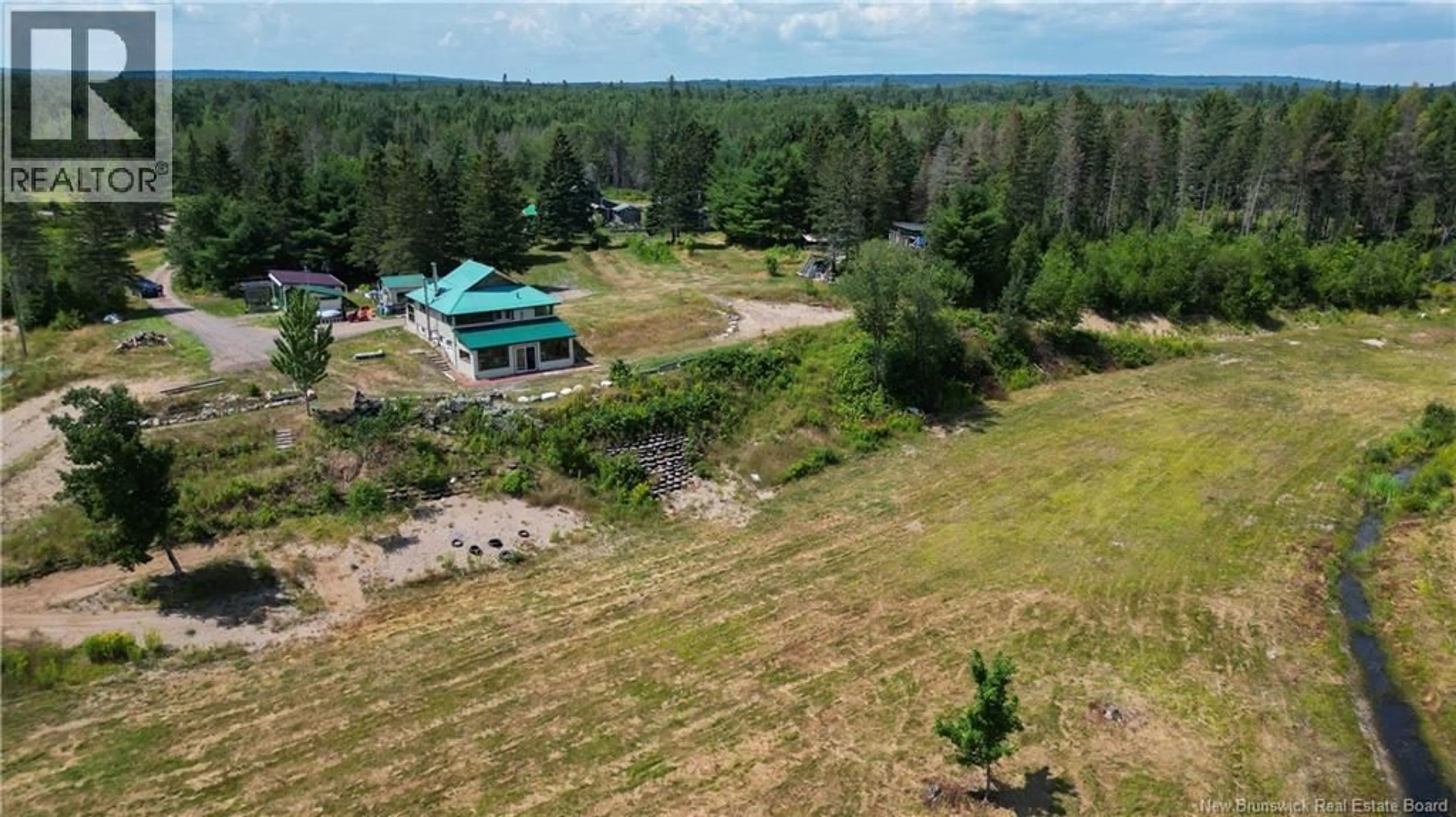A pic from outside/outdoor area/front of a property/back of a property/a pic from drone, water/lake/river/ocean view for 4199 ROUTE 3, Brockway New Brunswick E6K1Y3