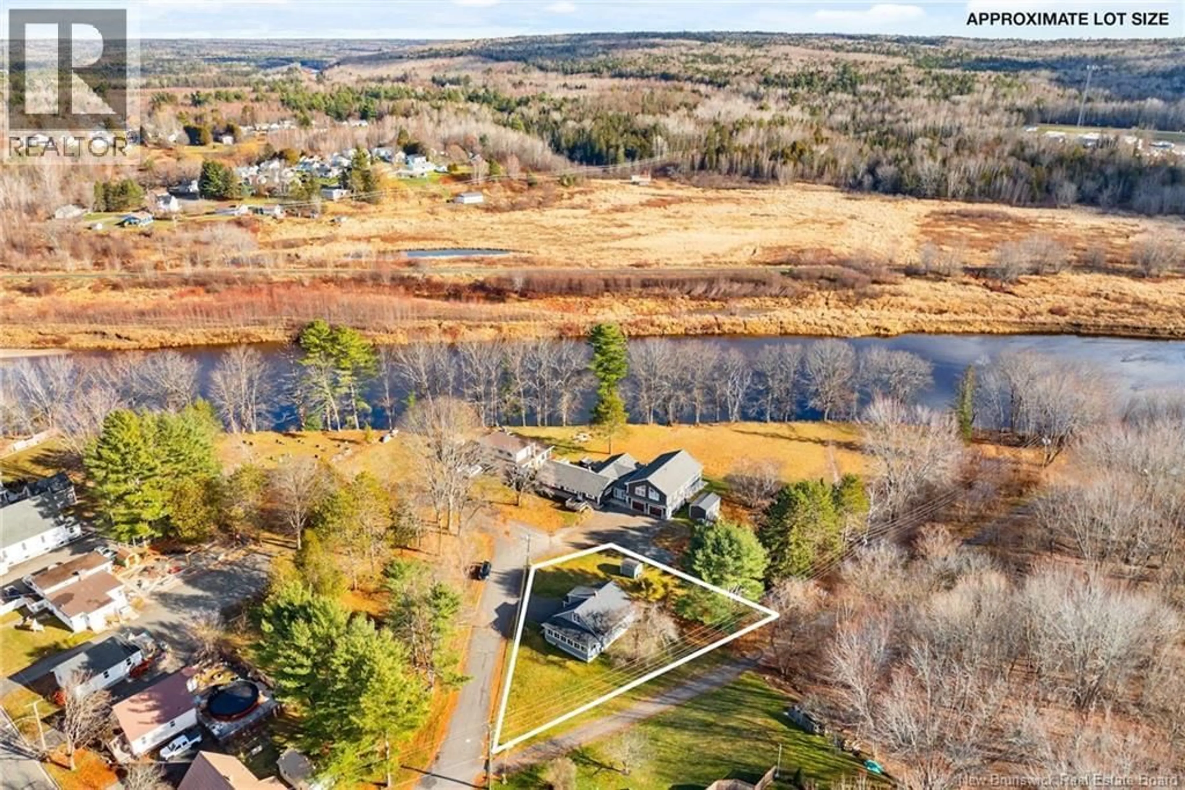 A pic from outside/outdoor area/front of a property/back of a property/a pic from drone, water/lake/river/ocean view for 8 DODONA PLACE, Fredericton New Brunswick E3A4B7