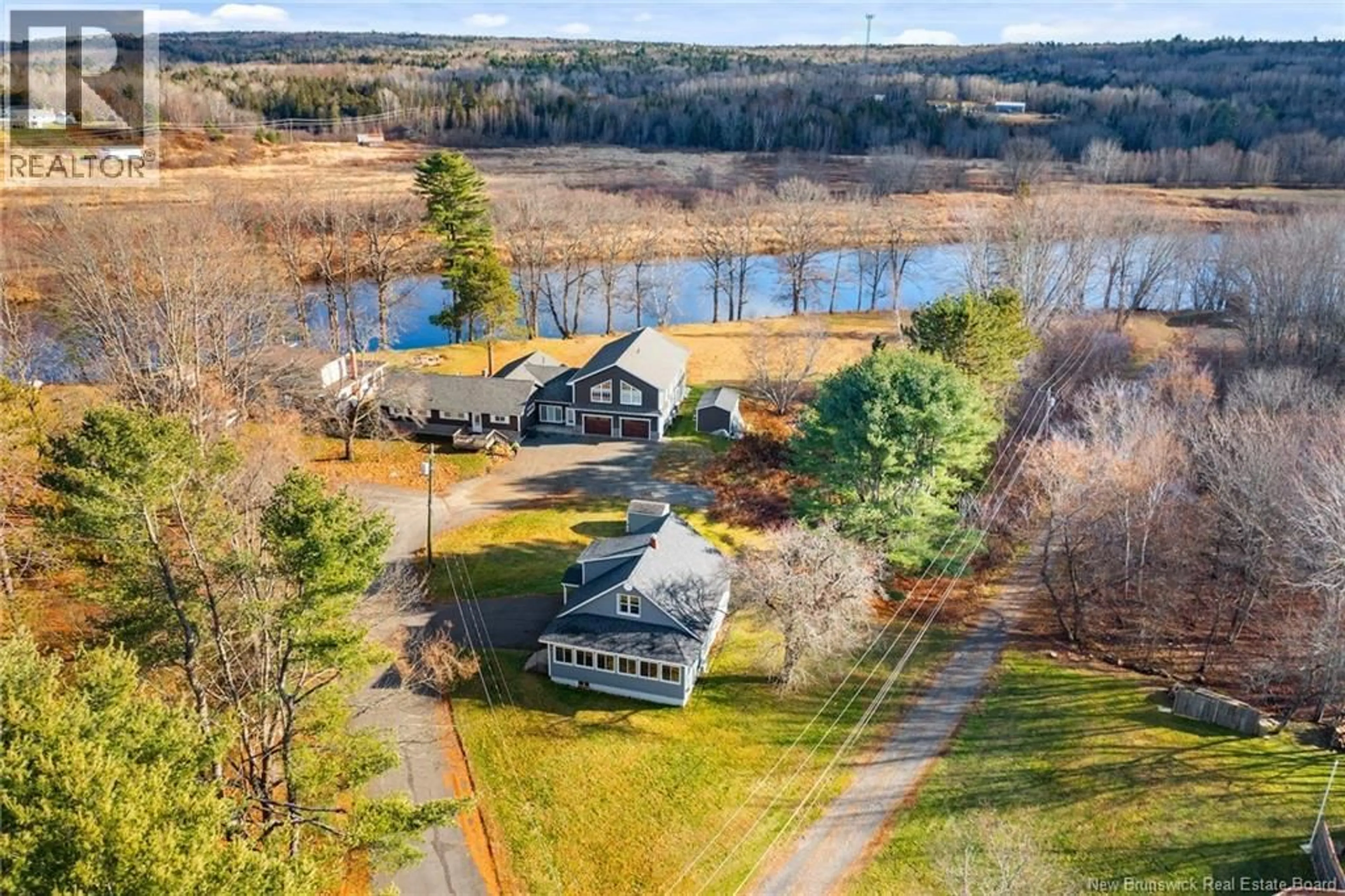 A pic from outside/outdoor area/front of a property/back of a property/a pic from drone, water/lake/river/ocean view for 8 DODONA PLACE, Fredericton New Brunswick E3A4B7
