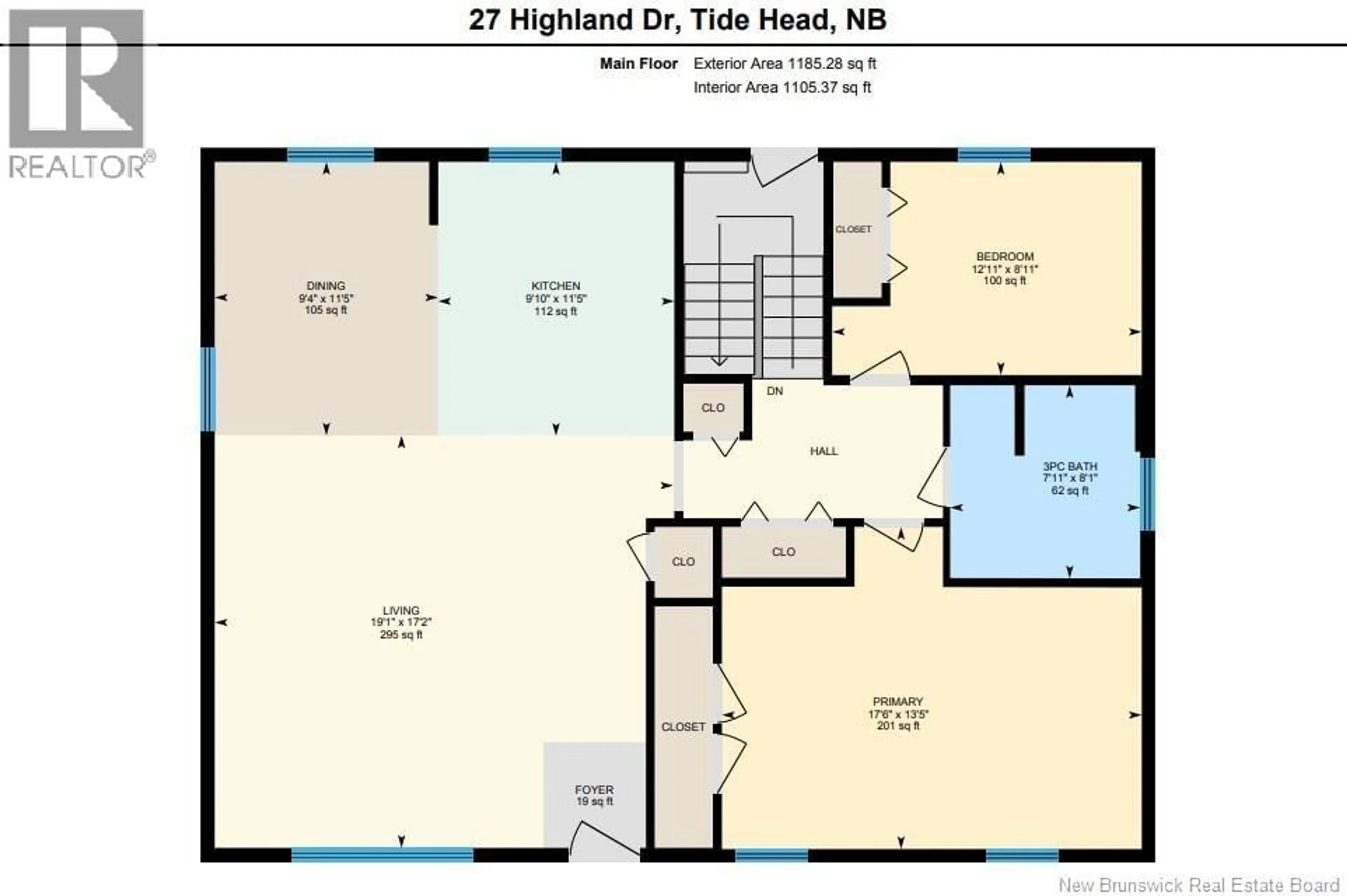 Floor plan for 27 HIGHLAND, Tide Head New Brunswick E3N4L6