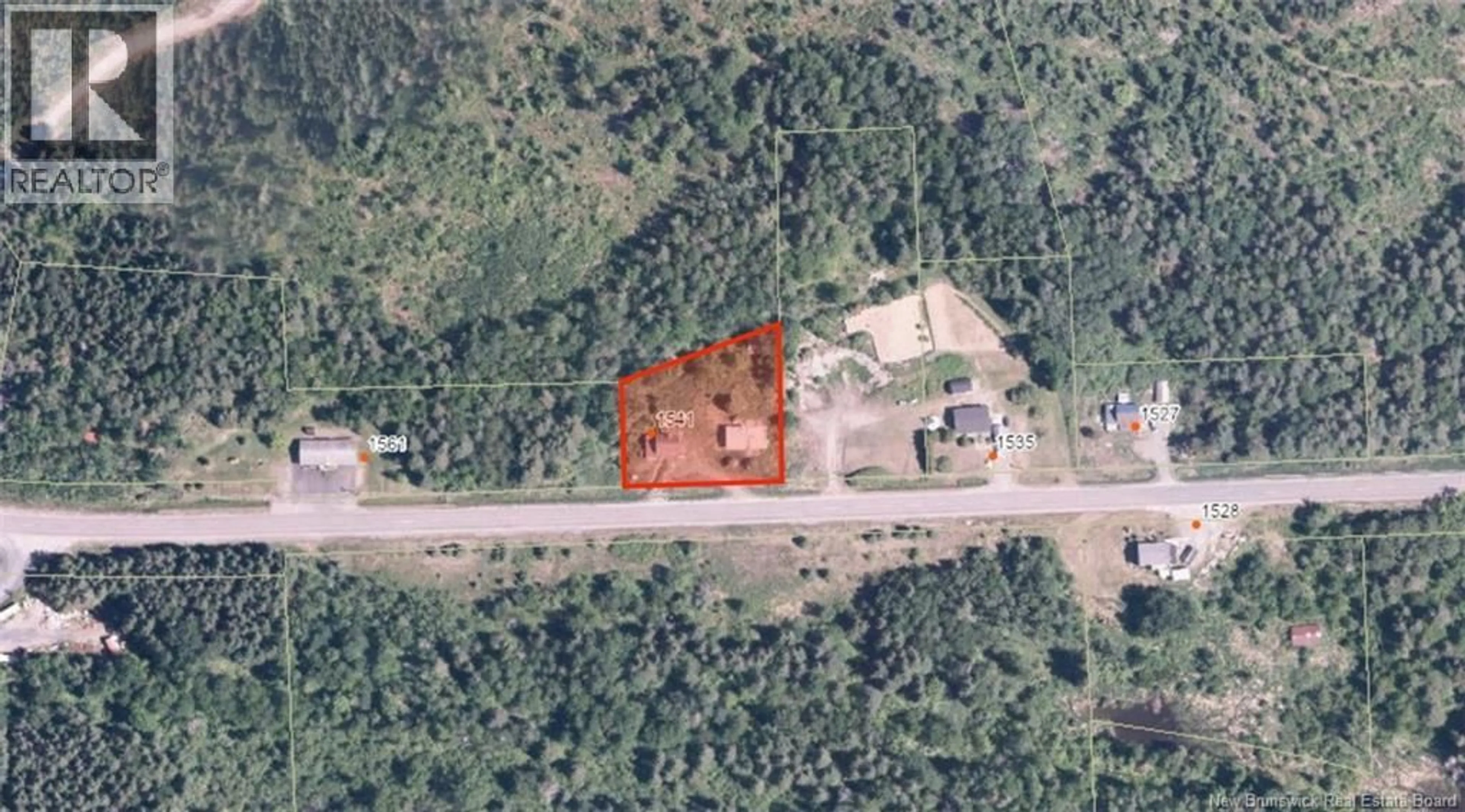 A pic from outside/outdoor area/front of a property/back of a property/a pic from drone, building for 1541 ROUTE 205, Saint-François-de-Madawaska New Brunswick E7A1P6