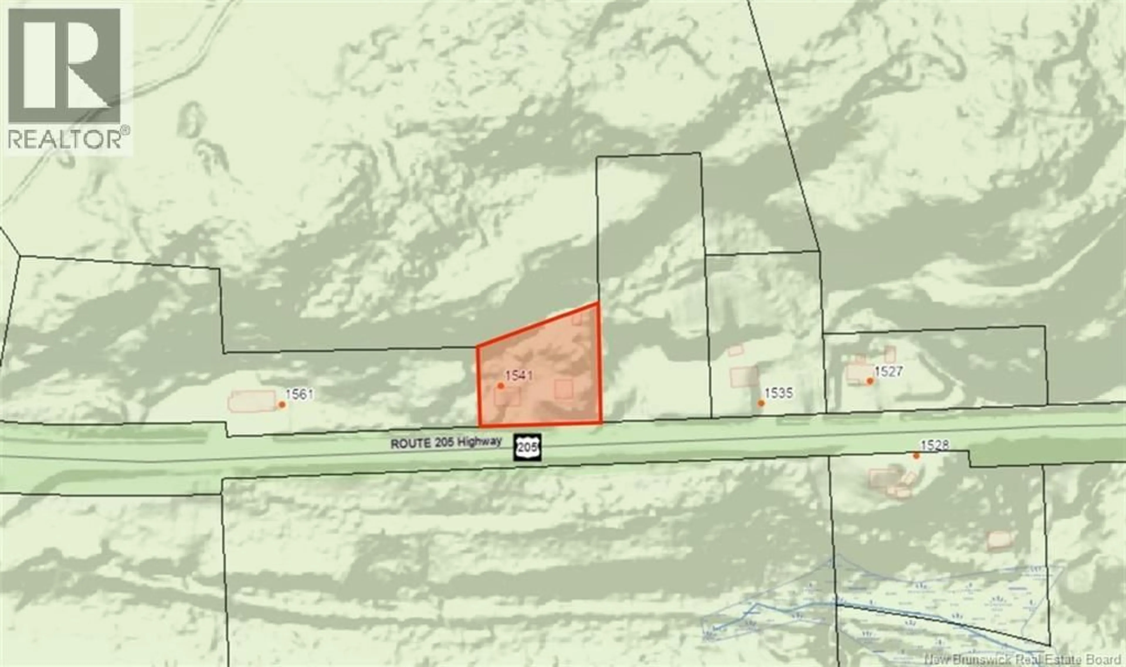 Picture of a map for 1541 ROUTE 205, Saint-François-de-Madawaska New Brunswick E7A1P6