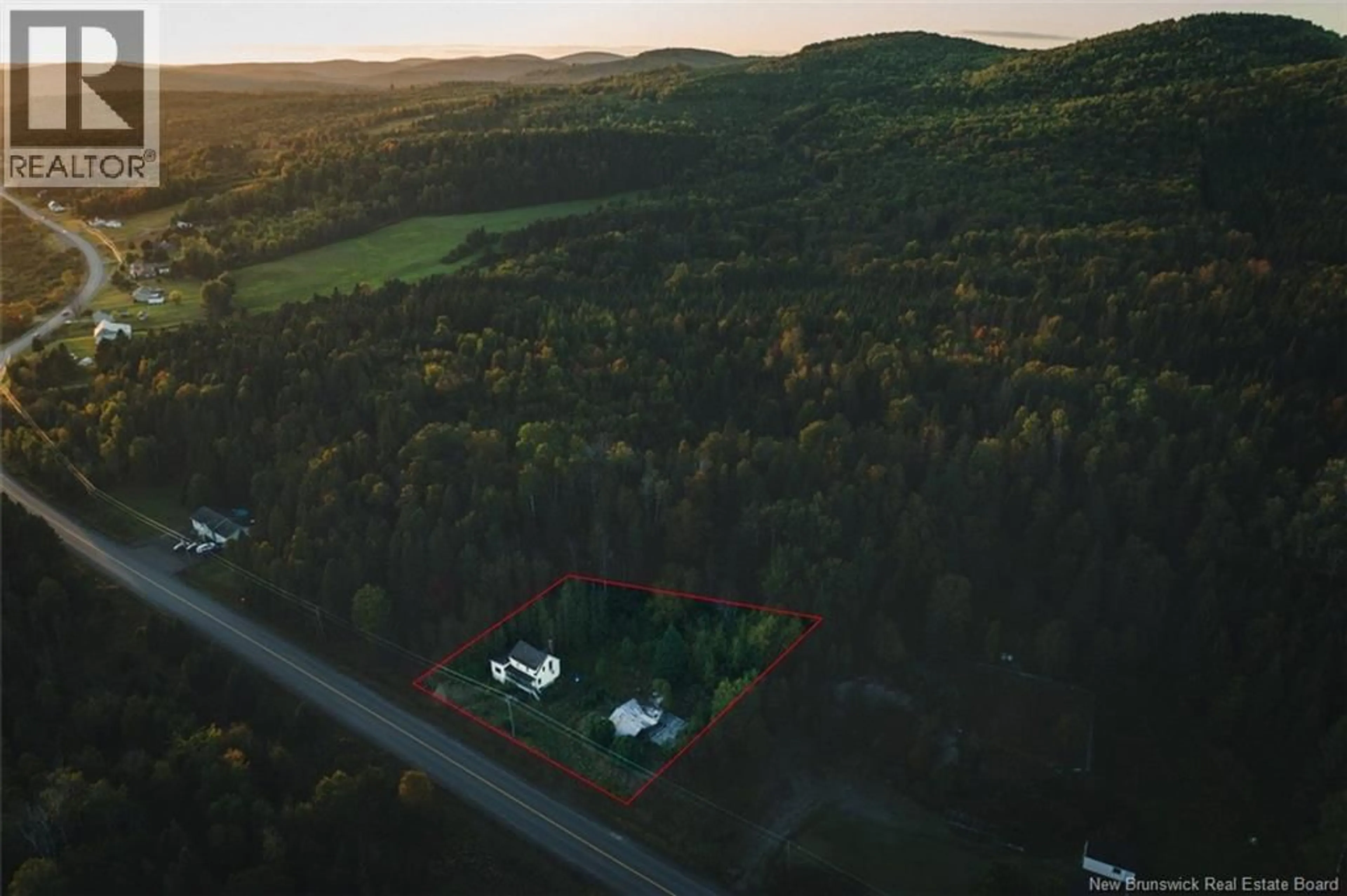 A pic from outside/outdoor area/front of a property/back of a property/a pic from drone, forest/trees view for 1541 ROUTE 205, Saint-François-de-Madawaska New Brunswick E7A1P6