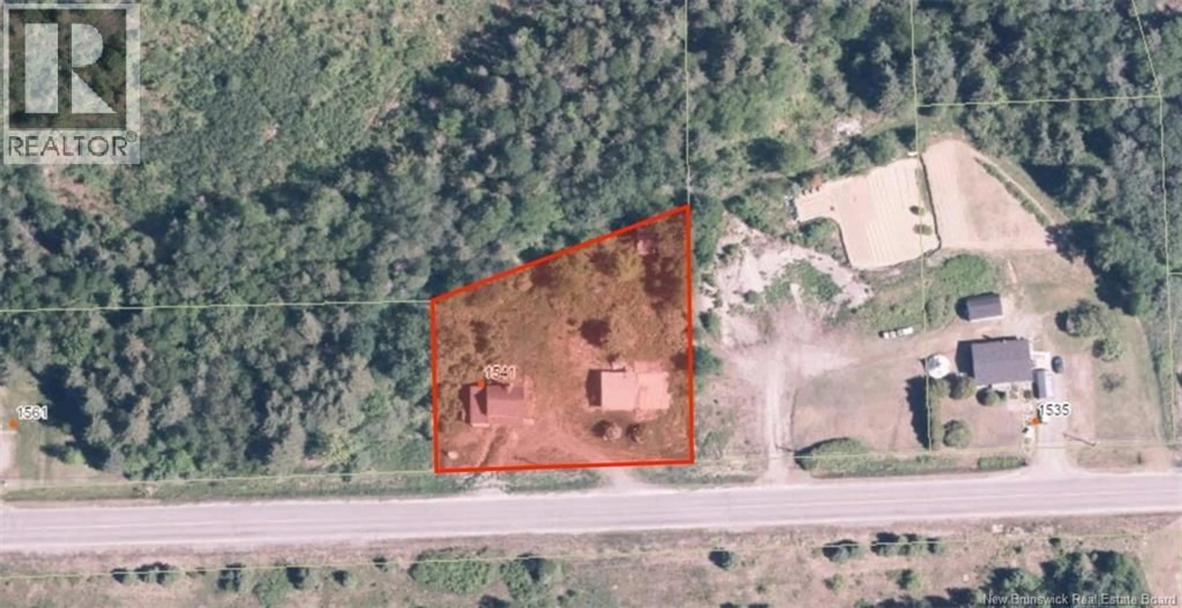 A pic from outside/outdoor area/front of a property/back of a property/a pic from drone, building for 1541 ROUTE 205, Saint-François-de-Madawaska New Brunswick E7A1P6