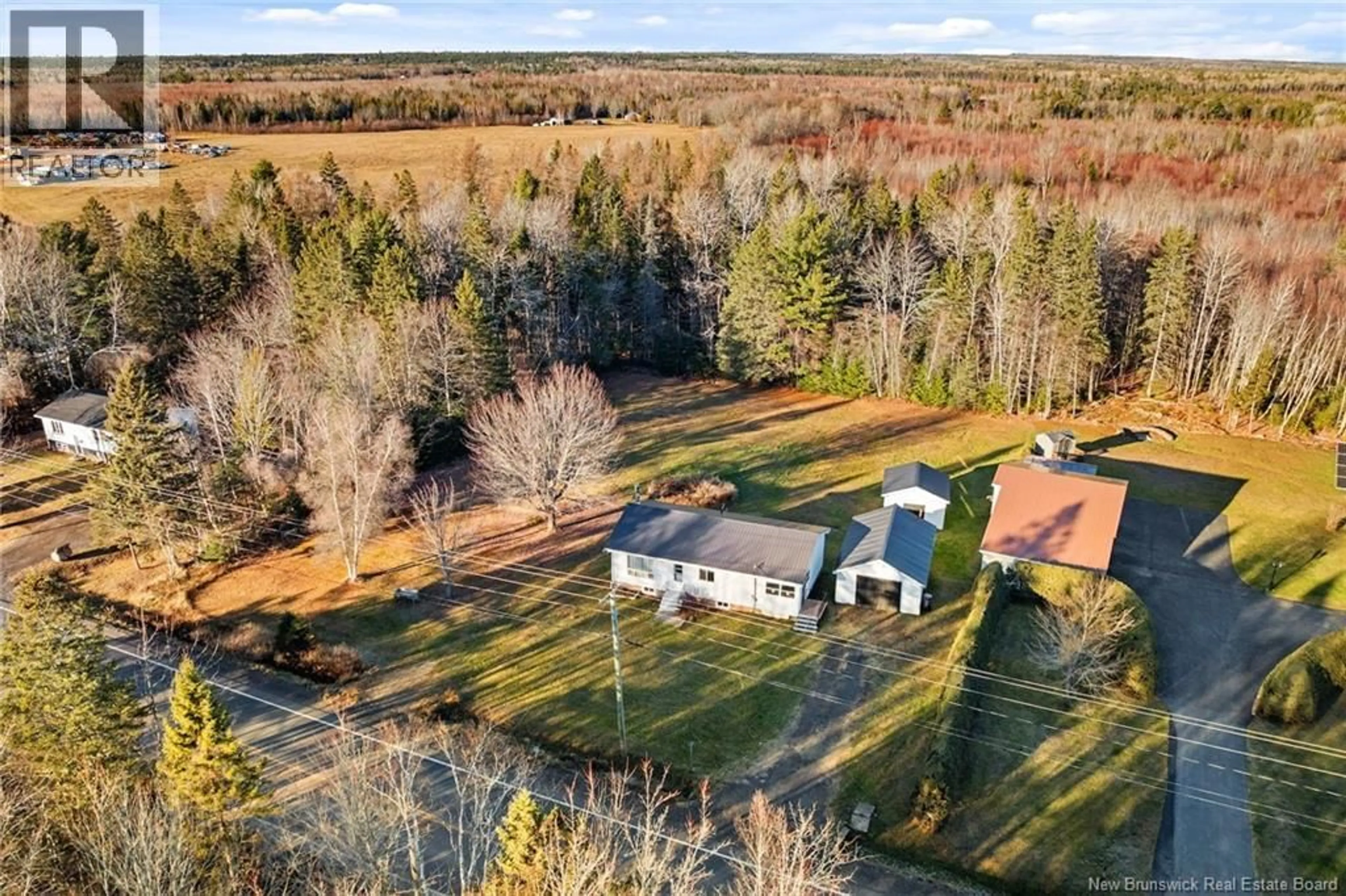 A pic from outside/outdoor area/front of a property/back of a property/a pic from drone, unknown for 6071 ROUTE 10, Upper Salmon Creek New Brunswick E4A1B9