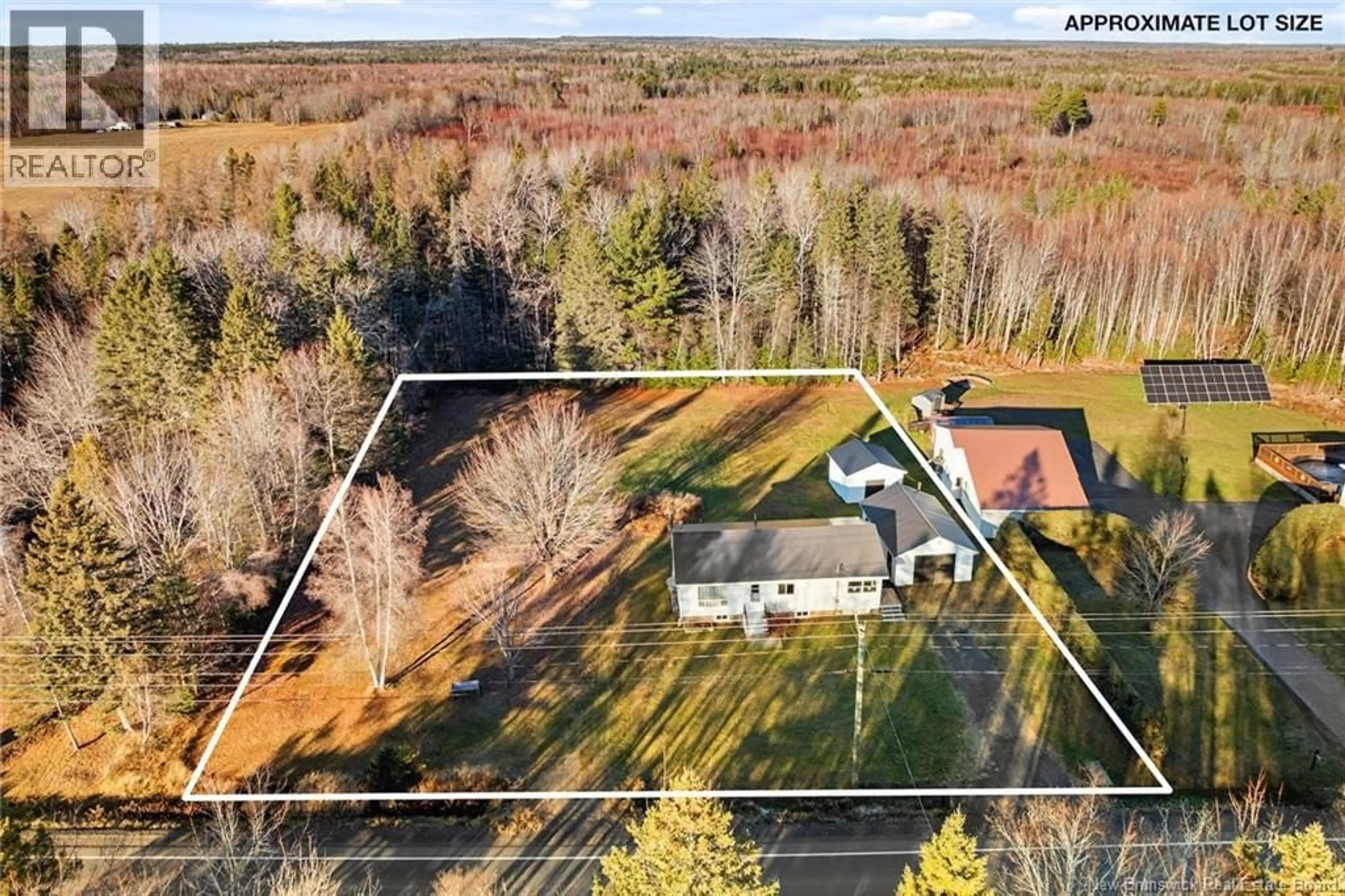 A pic from outside/outdoor area/front of a property/back of a property/a pic from drone, unknown for 6071 ROUTE 10, Upper Salmon Creek New Brunswick E4A1B9