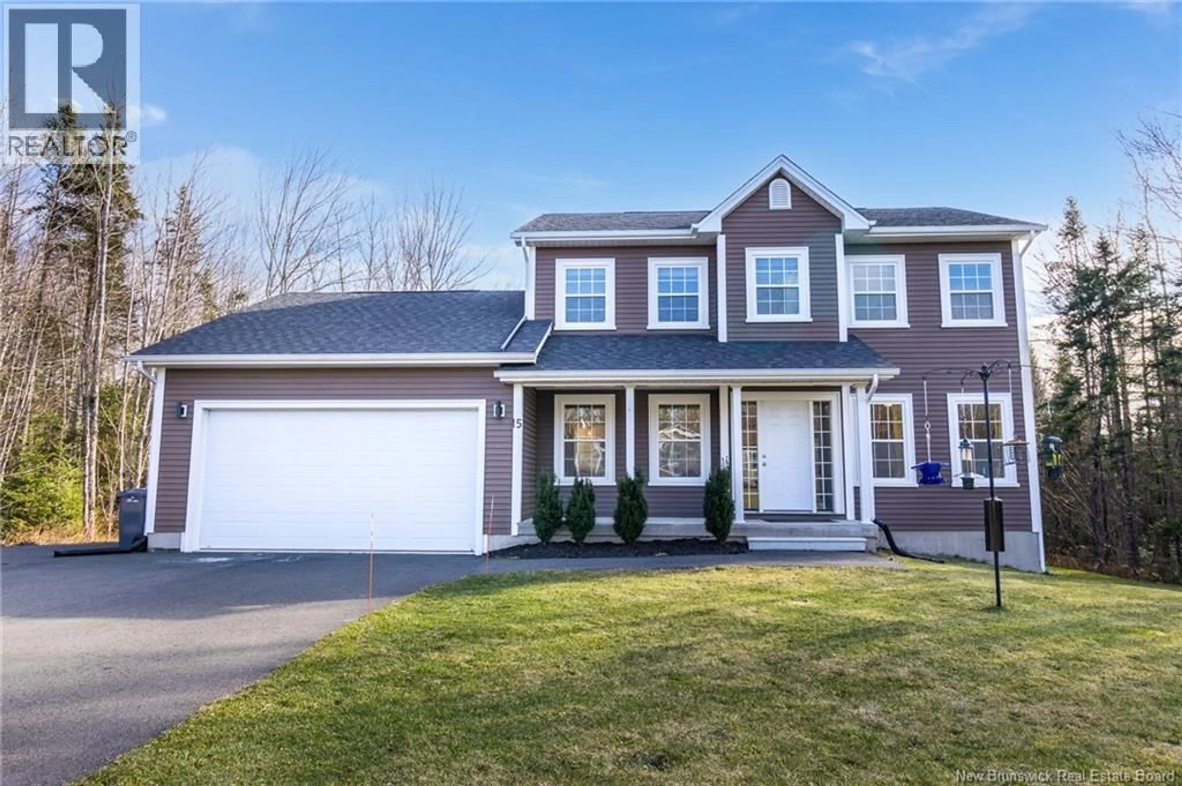 Home with vinyl exterior material, street for 15 WILLOWDALE DRIVE, Waasis New Brunswick E3B0V5