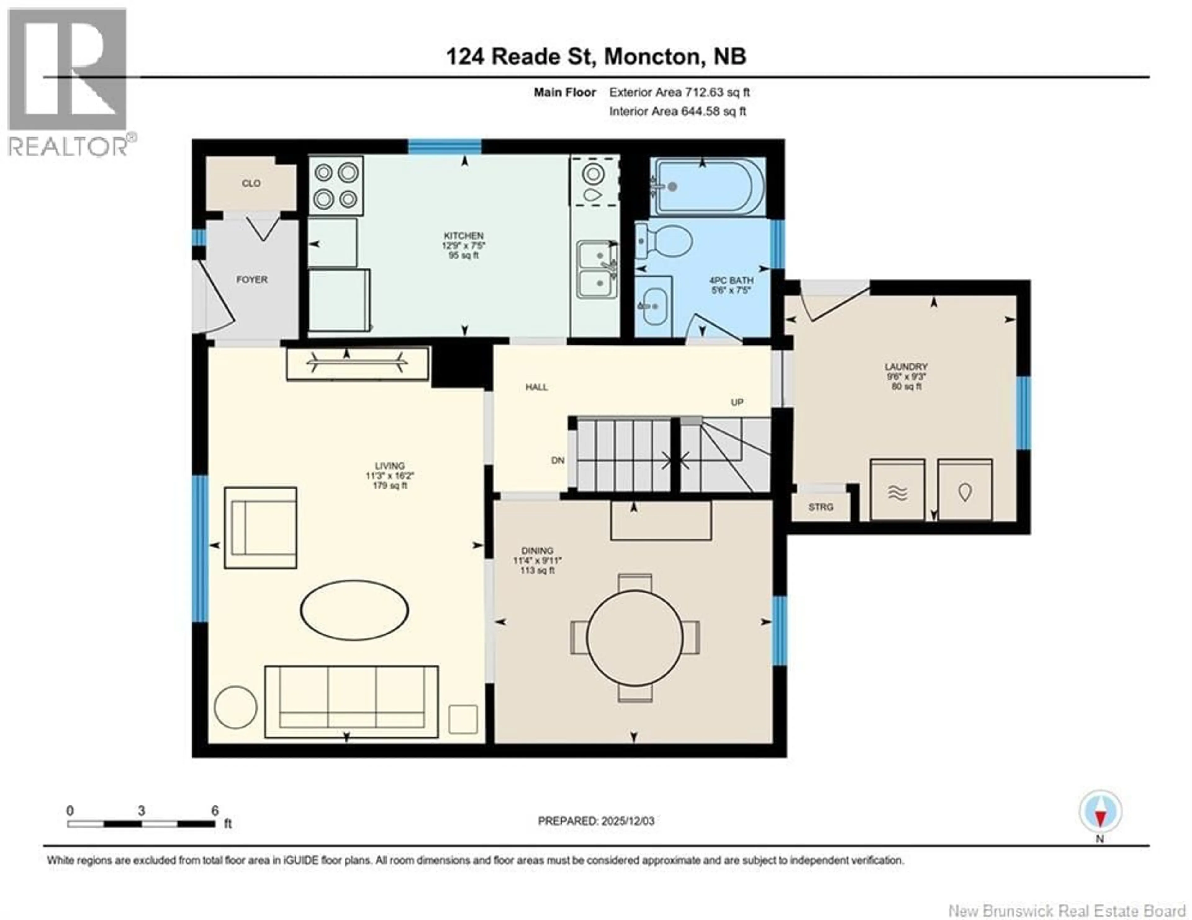 Floor plan for 124 READE STREET, Moncton New Brunswick E1C6S2