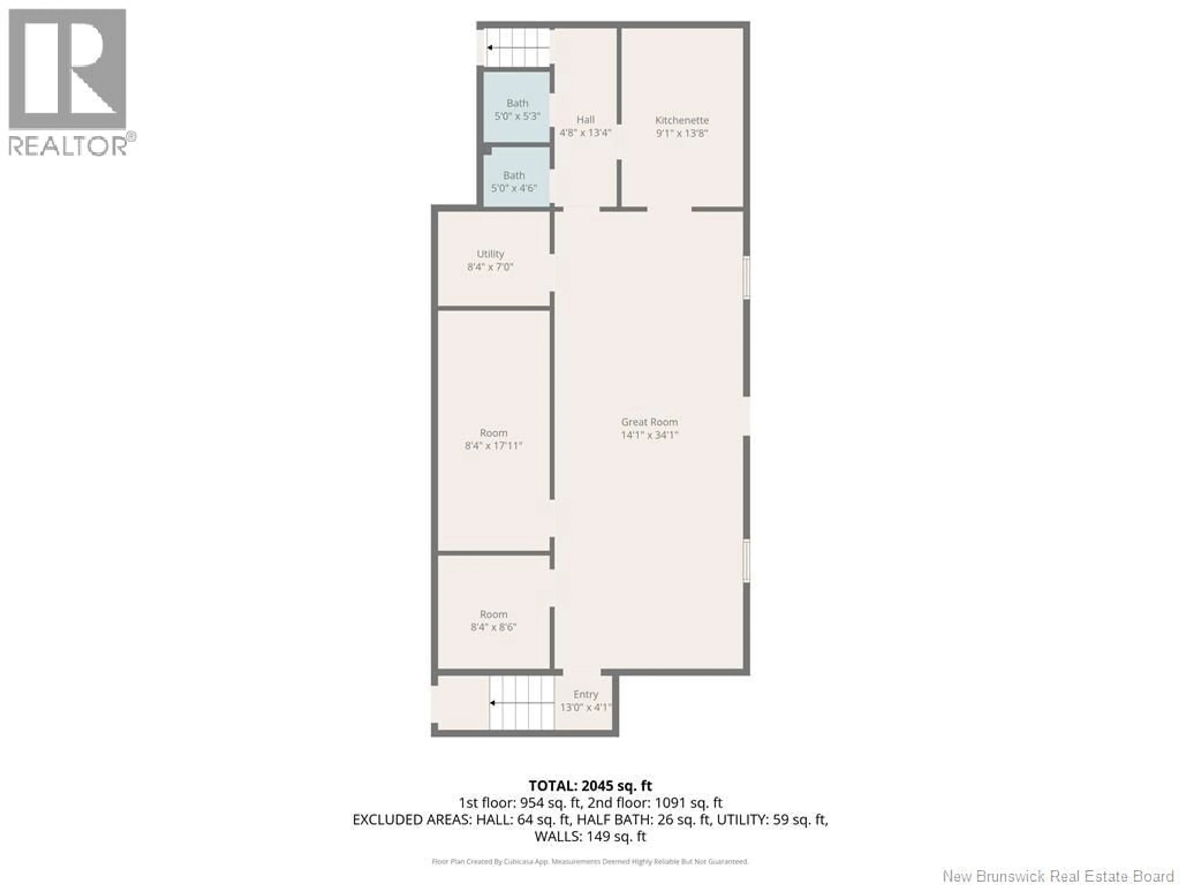 Floor plan for 131 RENFREW, Dalhousie New Brunswick E8C2H8