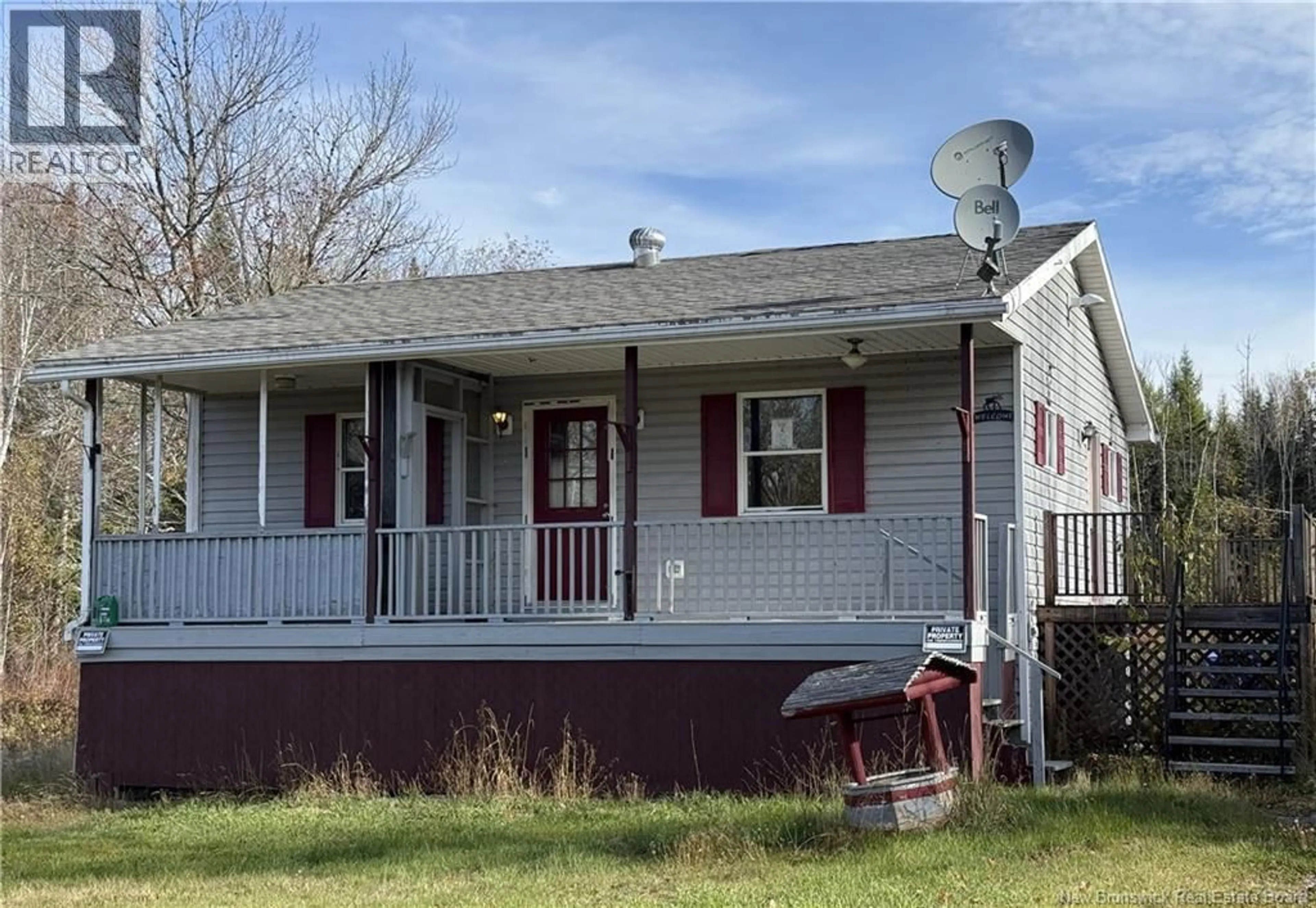 Home with vinyl exterior material, street for 1180 ROUTE 745, Canoose New Brunswick E5A1K1