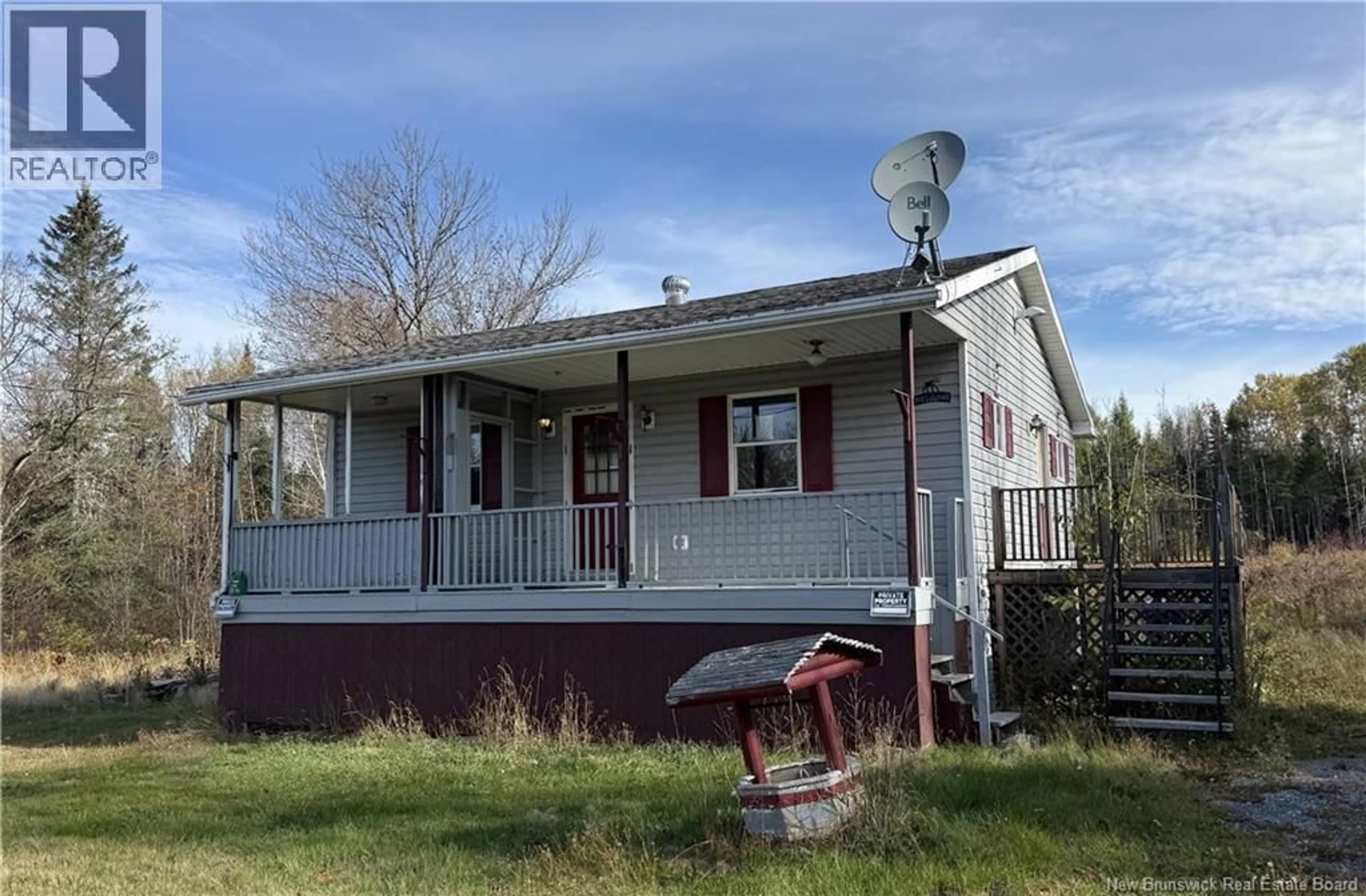 Home with vinyl exterior material, street for 1180 ROUTE 745, Canoose New Brunswick E5A1K1