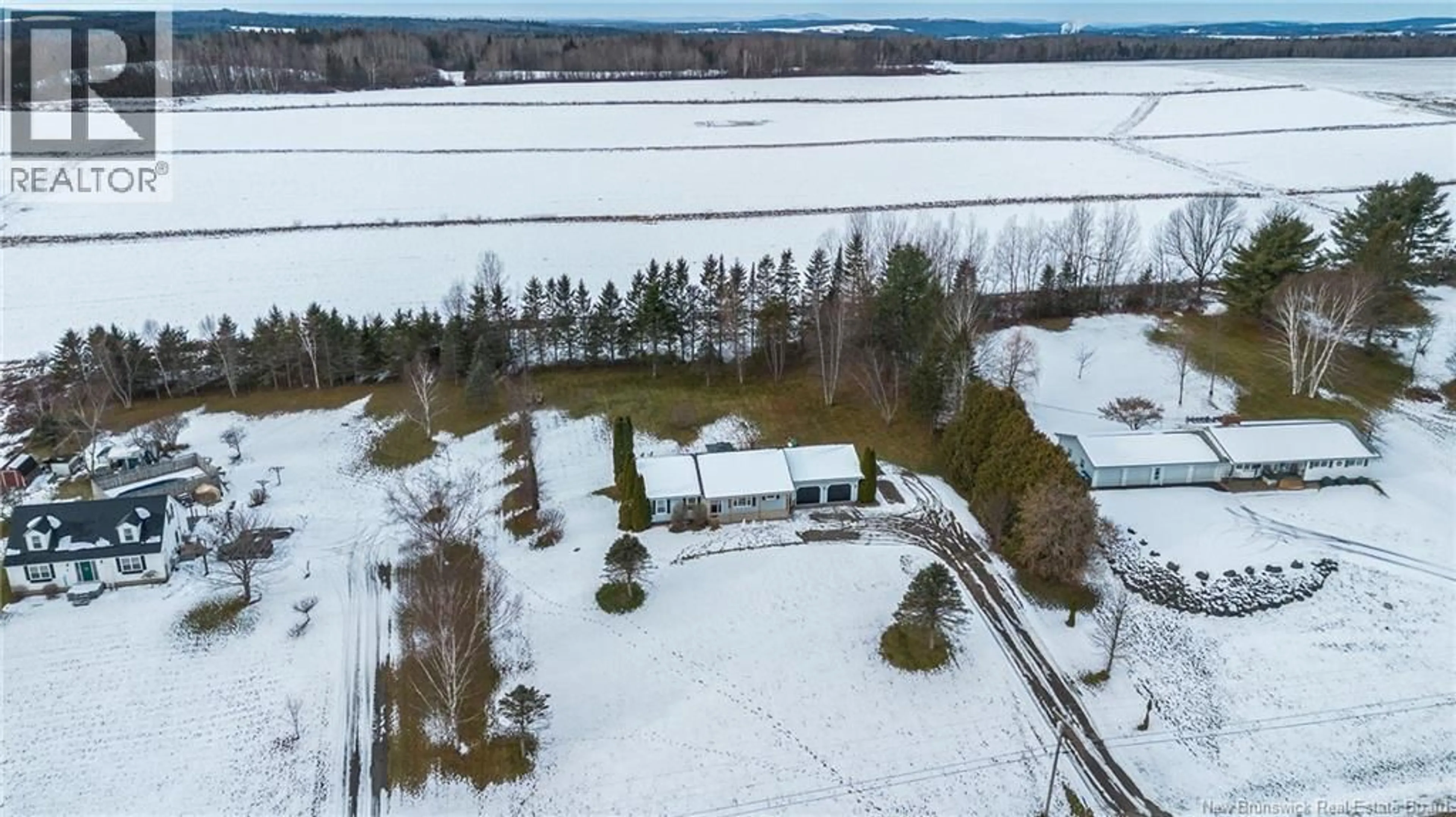 A pic from outside/outdoor area/front of a property/back of a property/a pic from drone, water/lake/river/ocean view for 4269 103 ROUTE, Connell New Brunswick E7P3A3