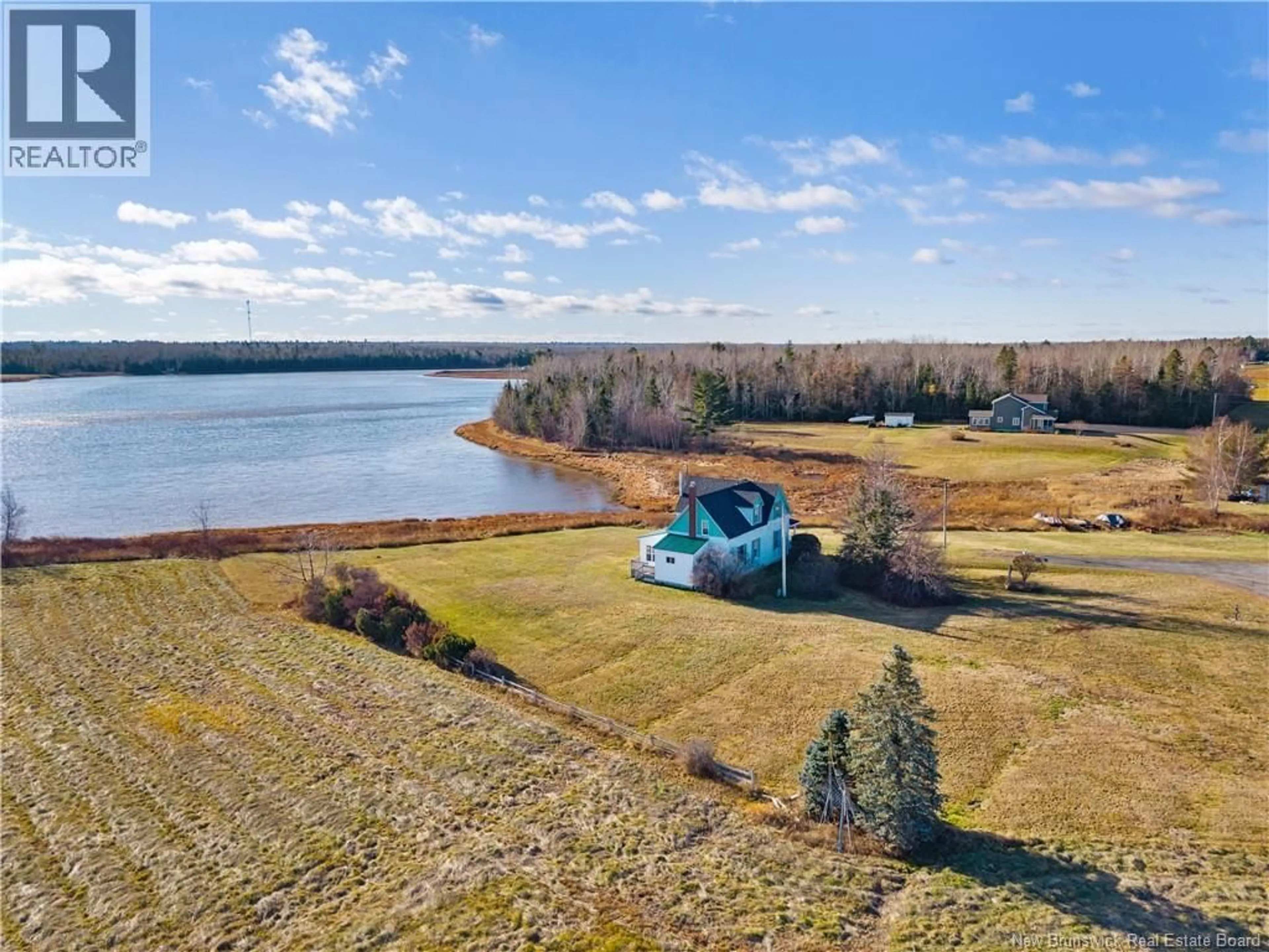 A pic from outside/outdoor area/front of a property/back of a property/a pic from drone, water/lake/river/ocean view for 180 MURDOCK ROAD, Napan New Brunswick E1N5A2