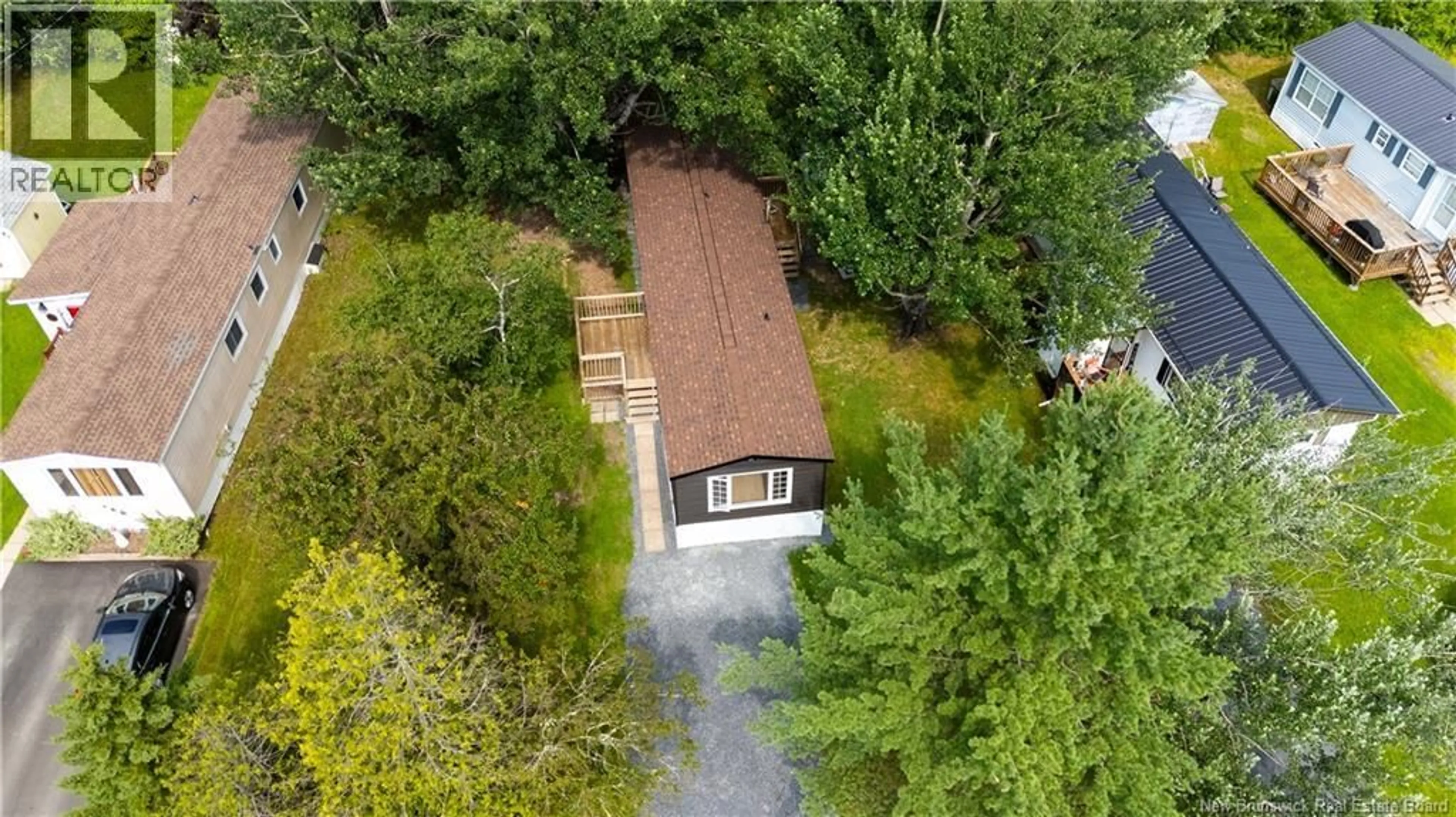 A pic from outside/outdoor area/front of a property/back of a property/a pic from drone, forest/trees view for 46 HEDGEVIEW DRIVE, Fredericton New Brunswick E3B6S2