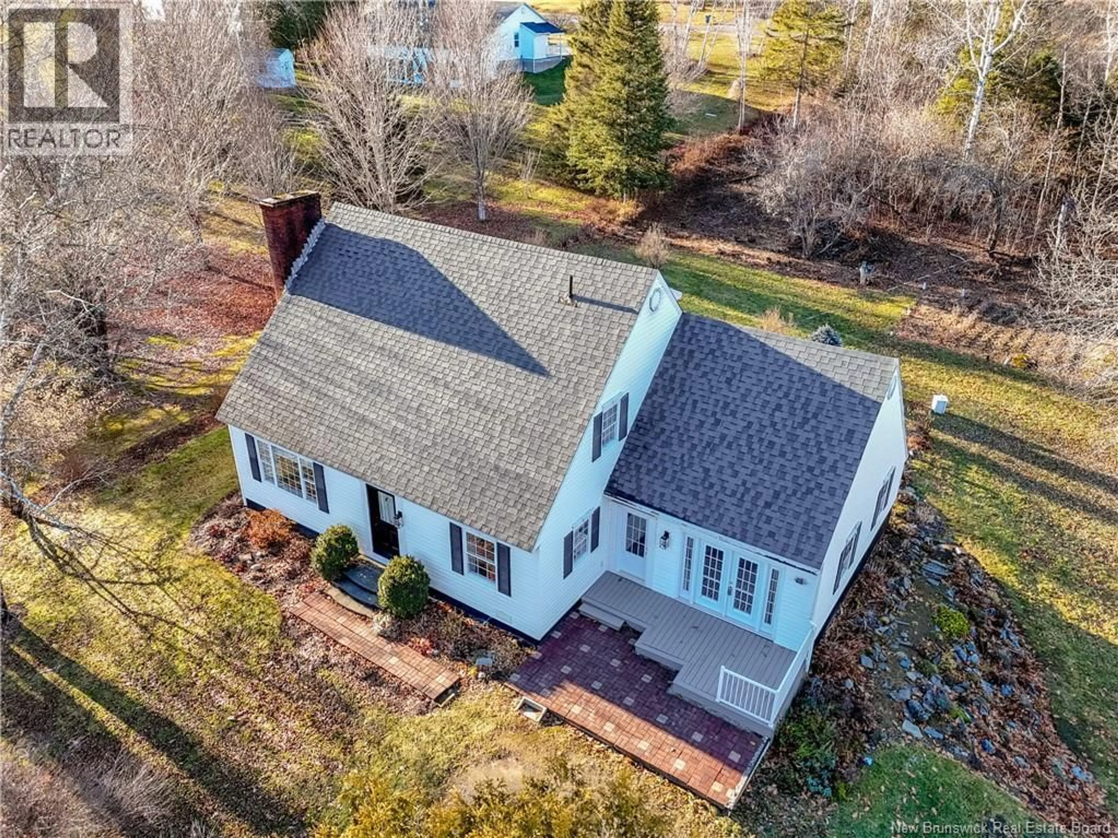 A pic from outside/outdoor area/front of a property/back of a property/a pic from drone, unknown for 7 OLD BRIDGE ROAD, Nackawic New Brunswick E6G1H9