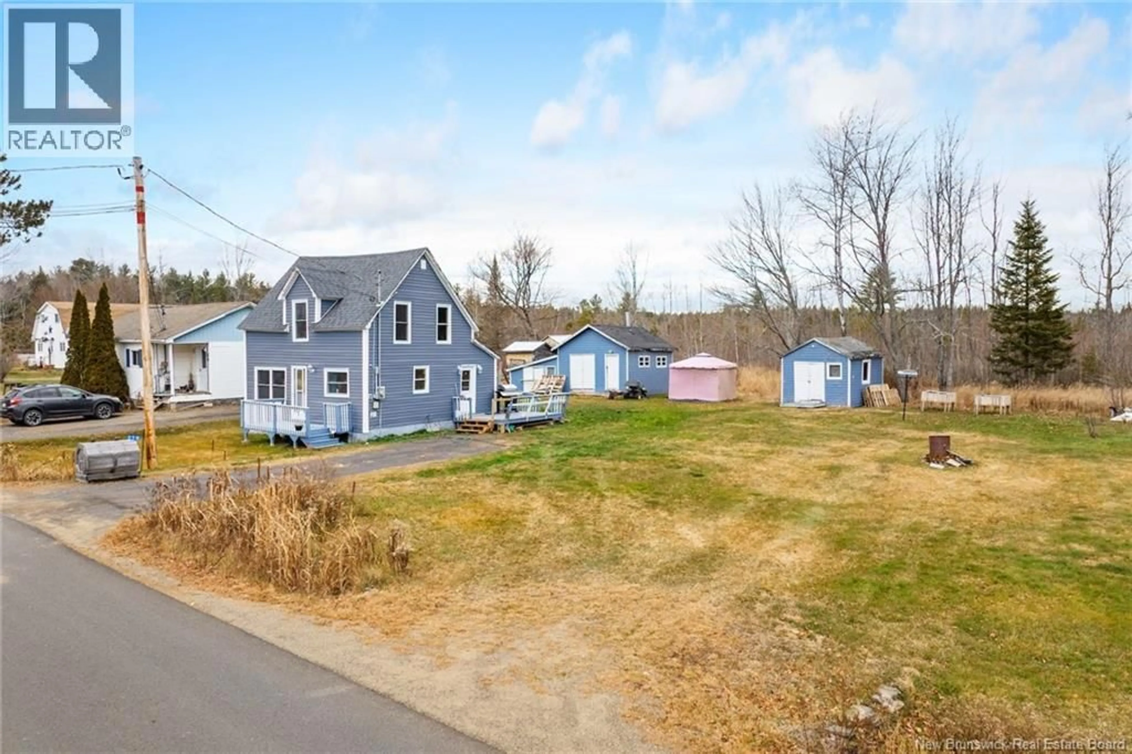 A pic from outside/outdoor area/front of a property/back of a property/a pic from drone, street for 278 SLOPE ROAD, Minto New Brunswick E4B3G8