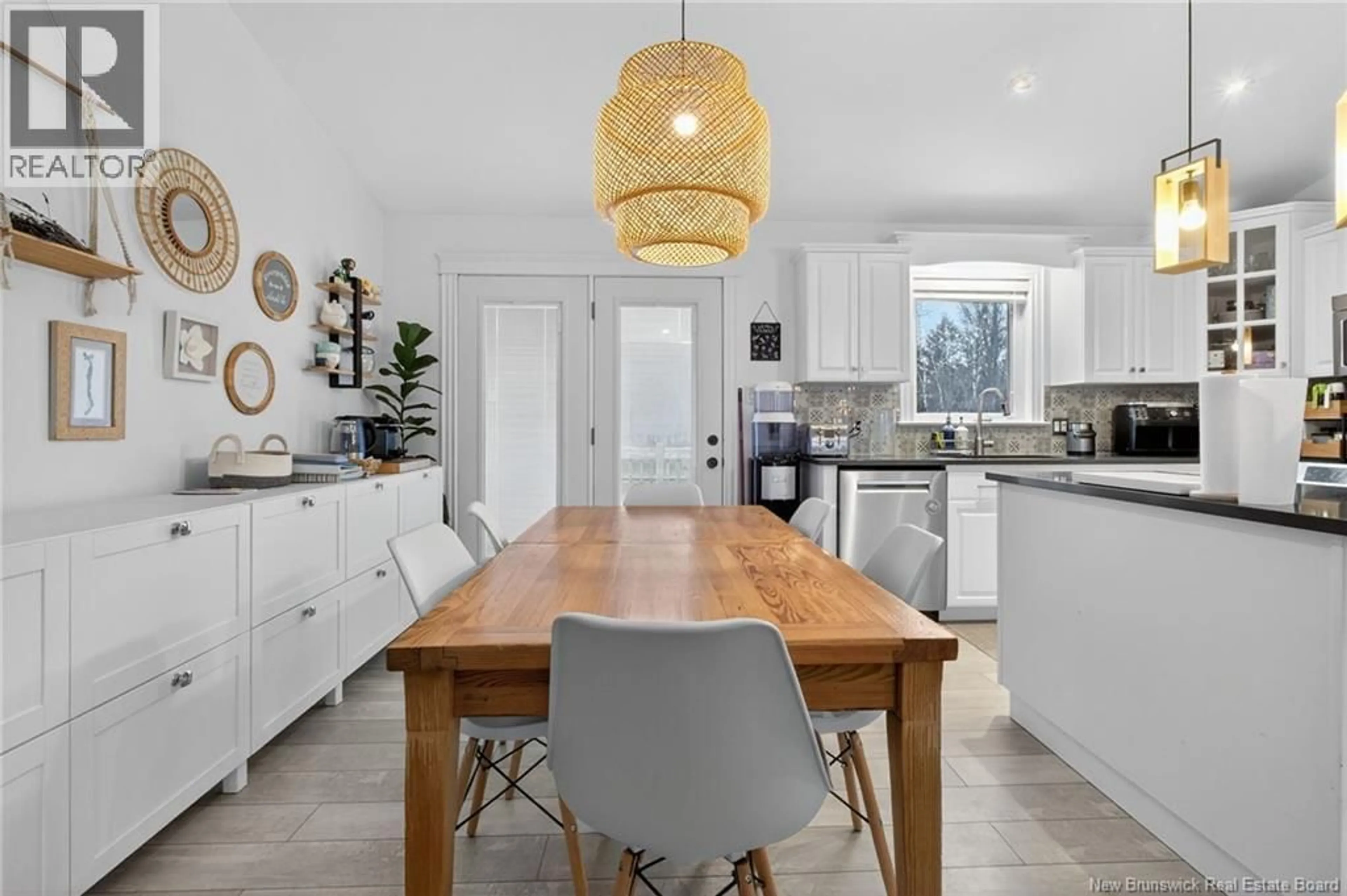 Open concept kitchen, ceramic/tile floor for 9 LAUZA AVENUE, Saint-Antoine New Brunswick E4V1J8