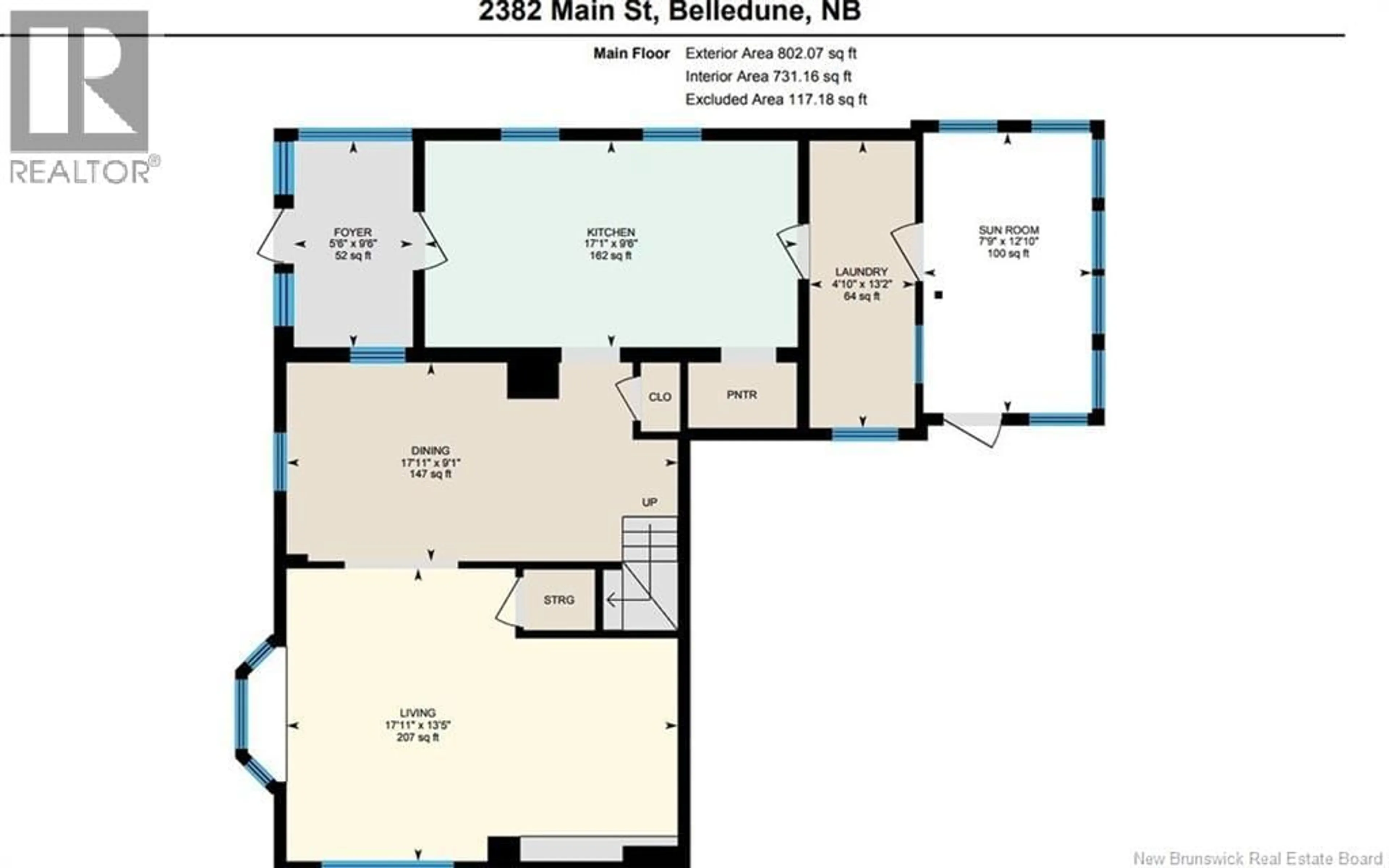 Floor plan for 2382 MAIN STREET, Belledune New Brunswick E8G2M6