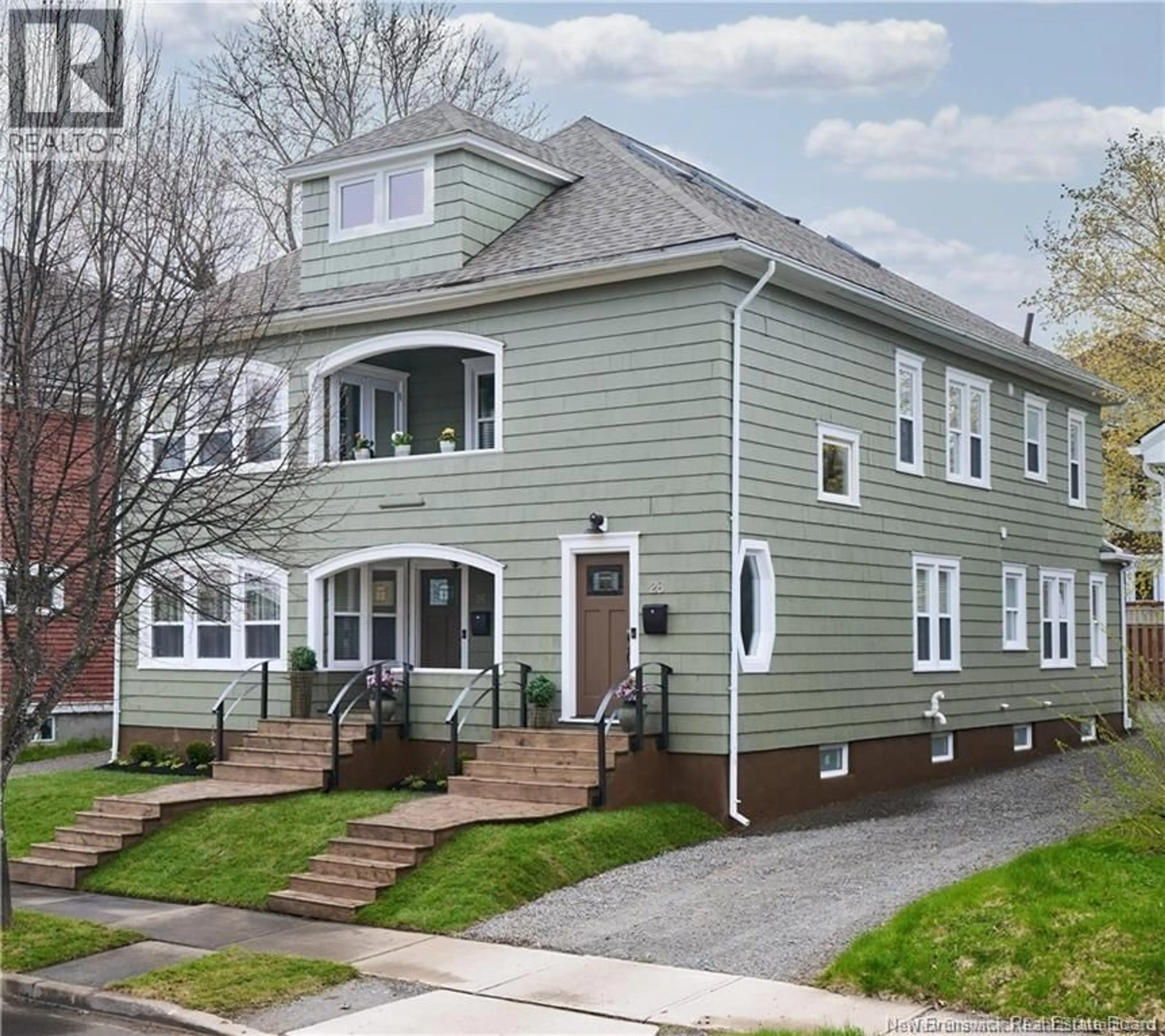 Home with vinyl exterior material, street for 26-28-28A CORNELL STREET, Moncton New Brunswick E1C2W1