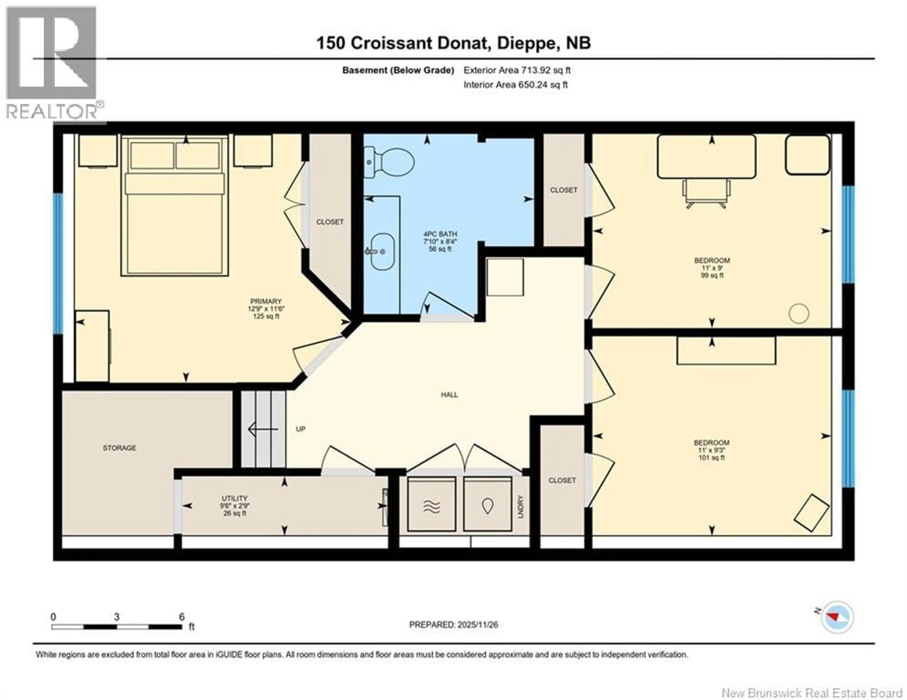 Floor plan for 150 DONAT CRESCENT, Dieppe New Brunswick E1A9L4