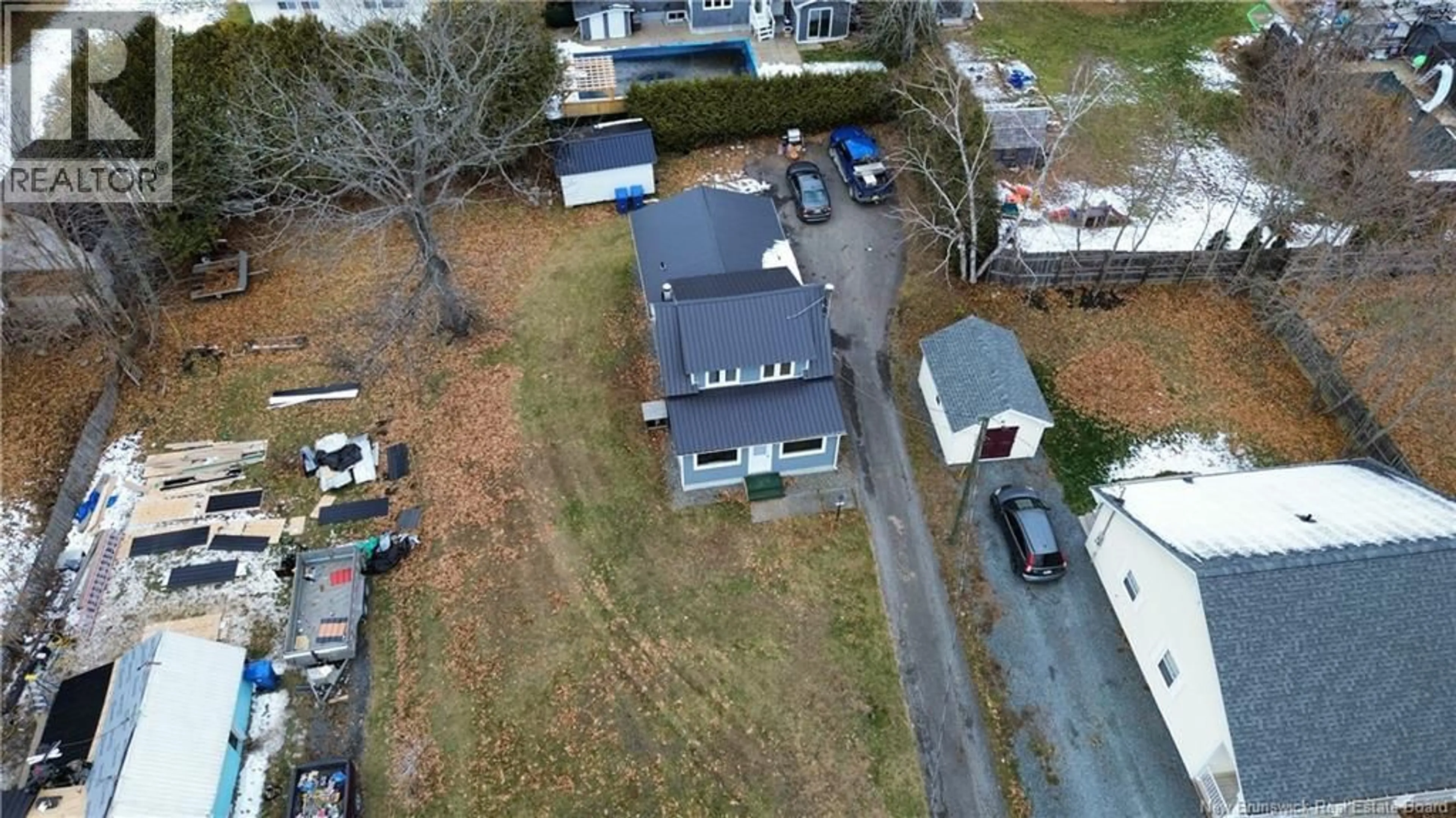 A pic from outside/outdoor area/front of a property/back of a property/a pic from drone, street for 160 ELM STREET, Woodstock New Brunswick E7M1R9