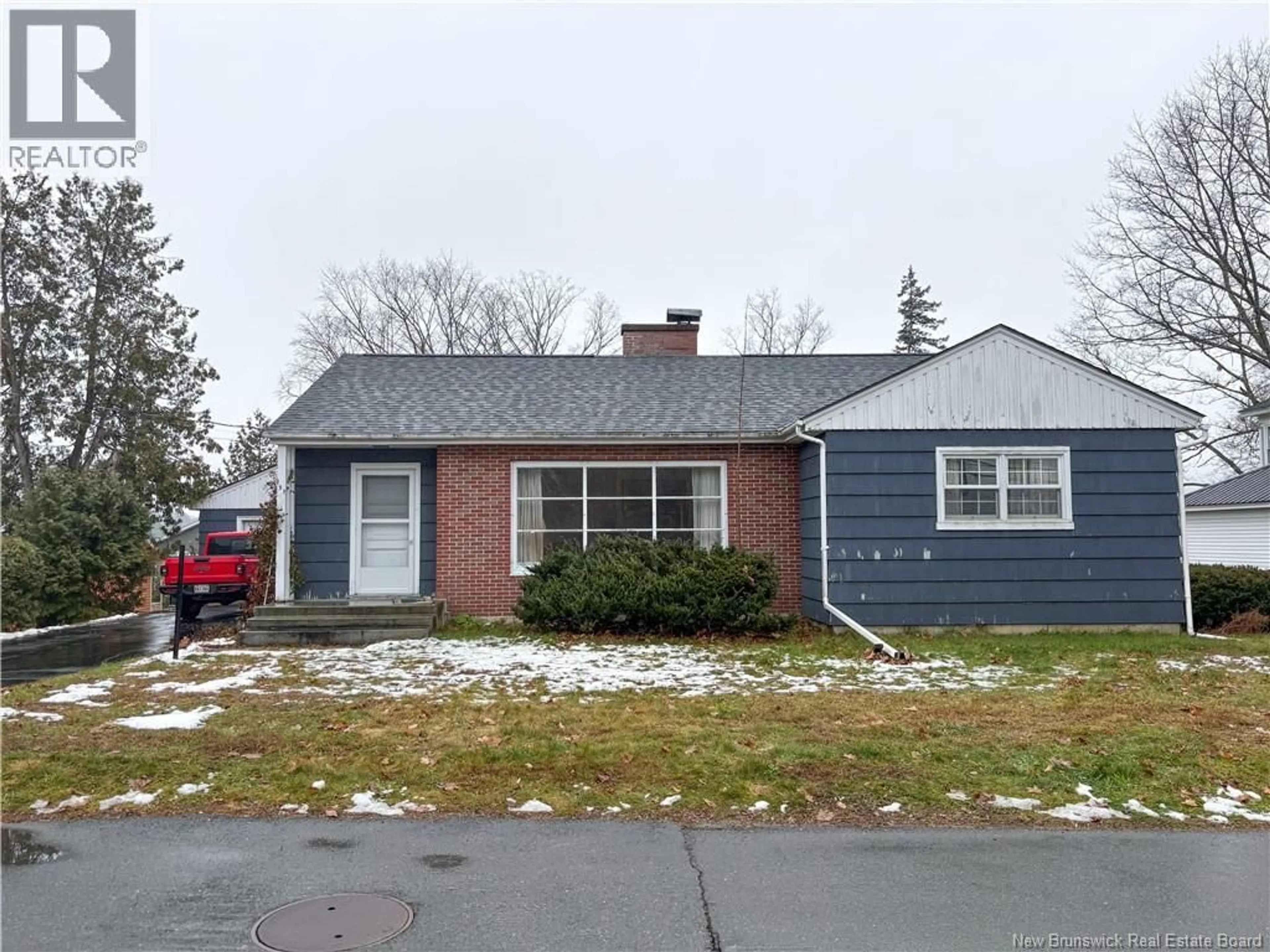Home with brick exterior material, street for 151 CHAPEL STREET, Woodstock New Brunswick E7M1G9